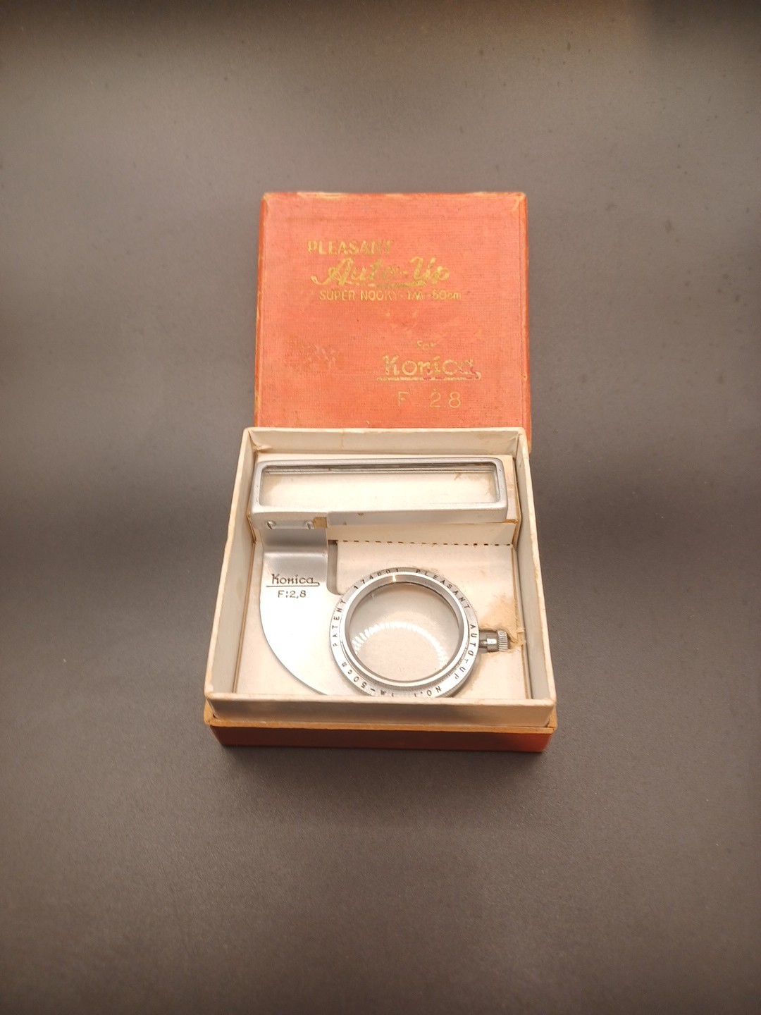 Pleasant Auto-Up Super Nooky 1M-50mm For Konica F:2.8 W/ Original Box, NICE