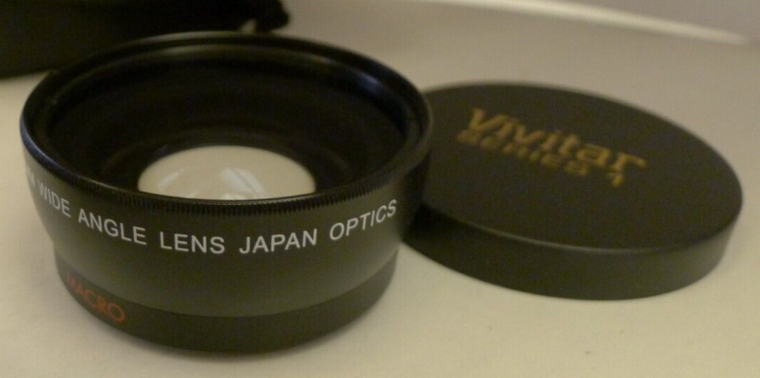 Vivitar 52mm 0.43x Professional HD Wide Angle Lens Macro +Lens Caps&Matching Bag