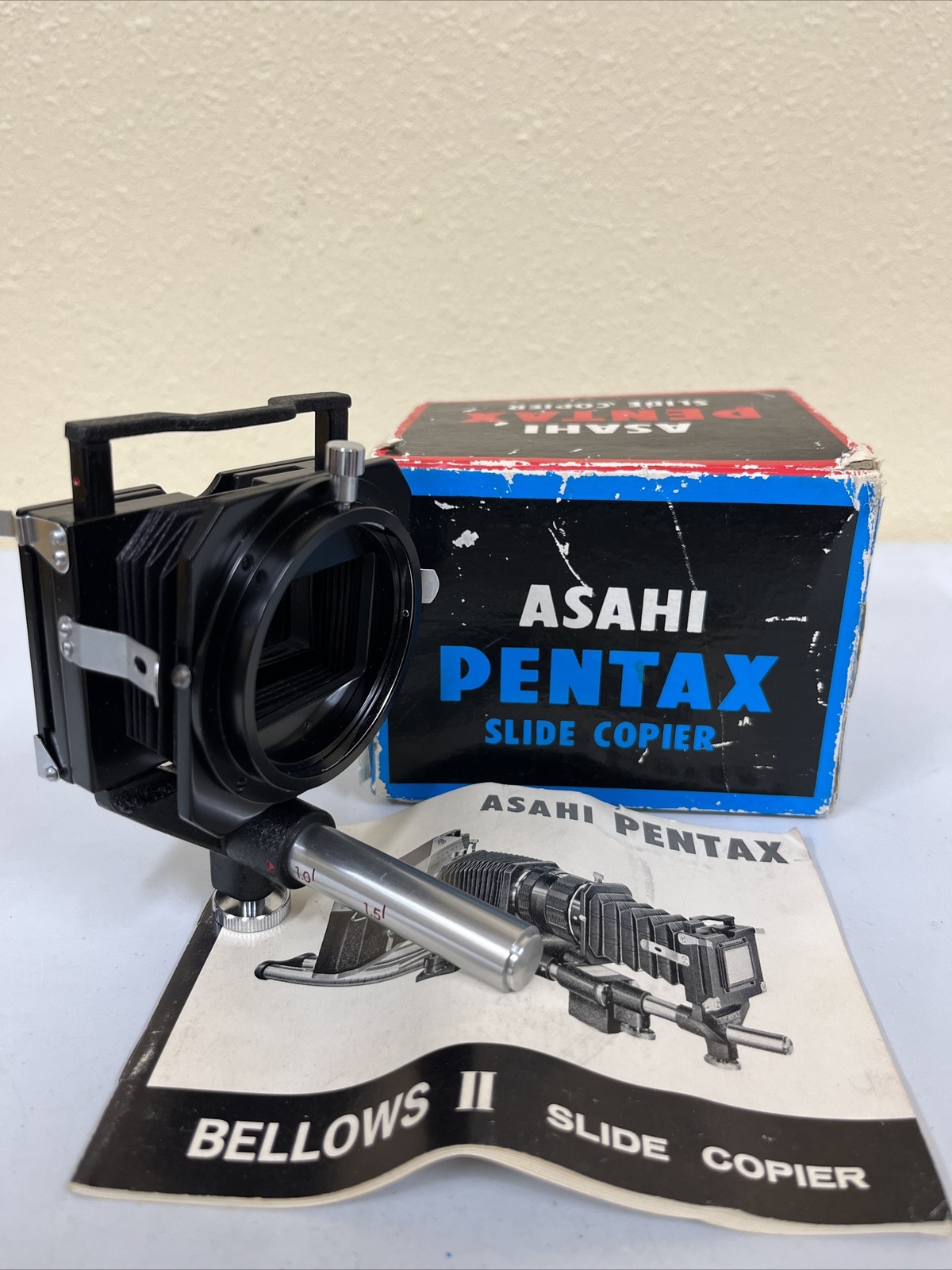 Asahi Pentax Slide Copier For Auto Bellow In Box 50mm 55mm