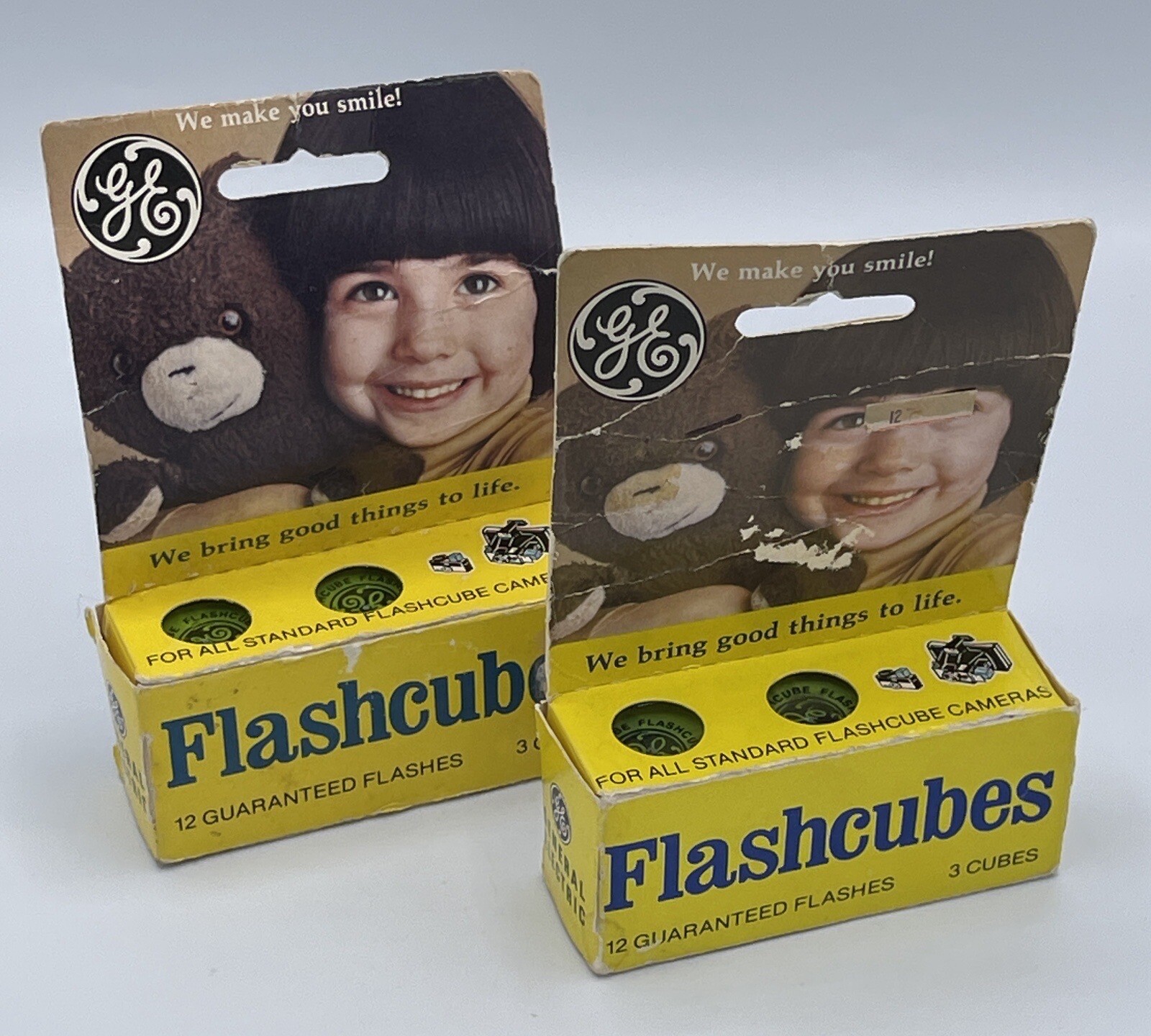 General Electric Flashcubes (Lot of 2) Pack of 3 Cubes 12 (x2) Flashes New NOS