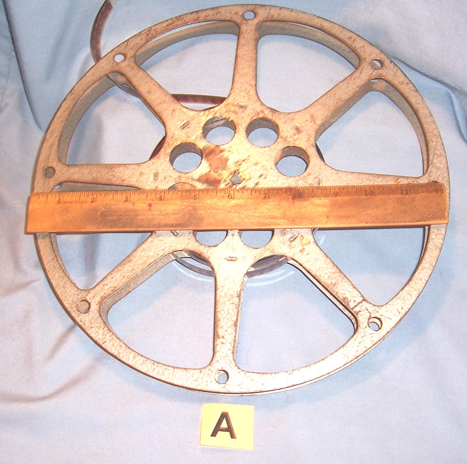 3 16MM 800-1200′ Metal Motion Picture Film Camera Movie Projector Take Up Reels