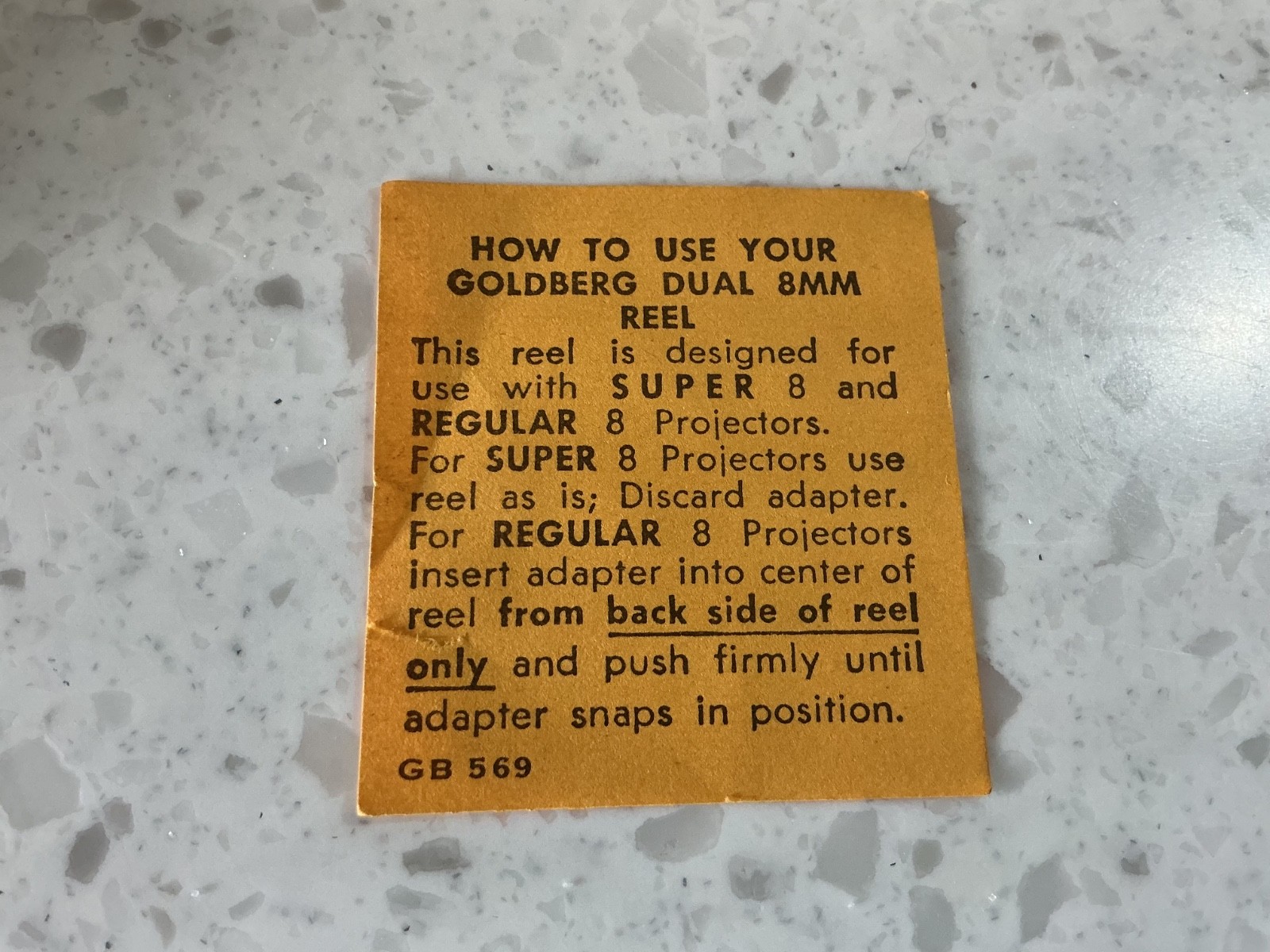 Vintage 3 x Goldberg NOS 5″ DUAL 8 Metal Film Canister With Movie Reel