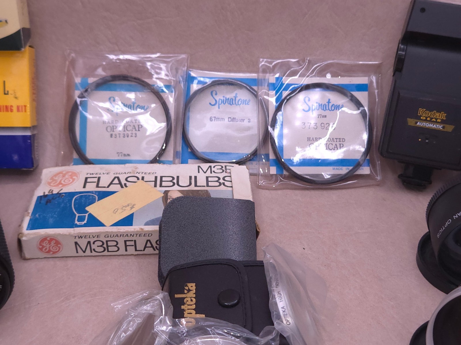 Mixed Vintage & Modern Camera Accessory Lot Opteka Lens