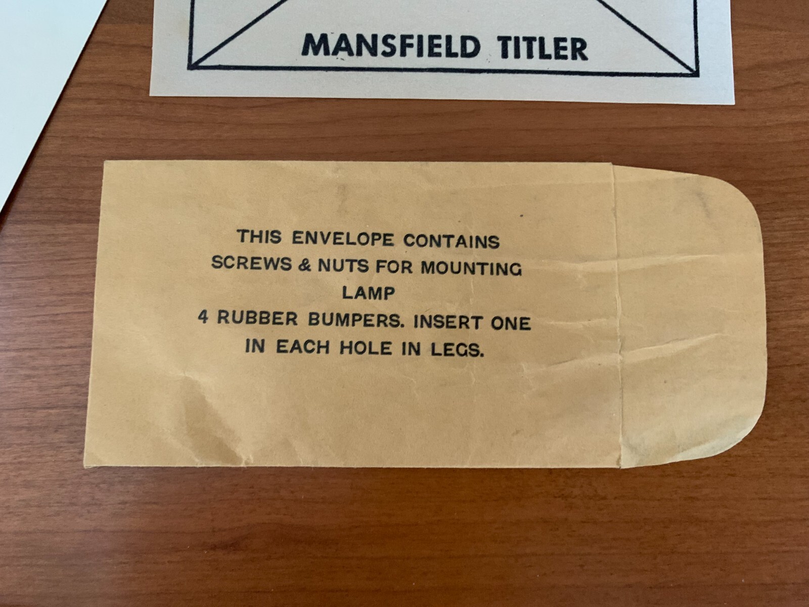 Vintage Instructions for the Mansfield 8 / 16mm Film Titler + Title Frame Cards