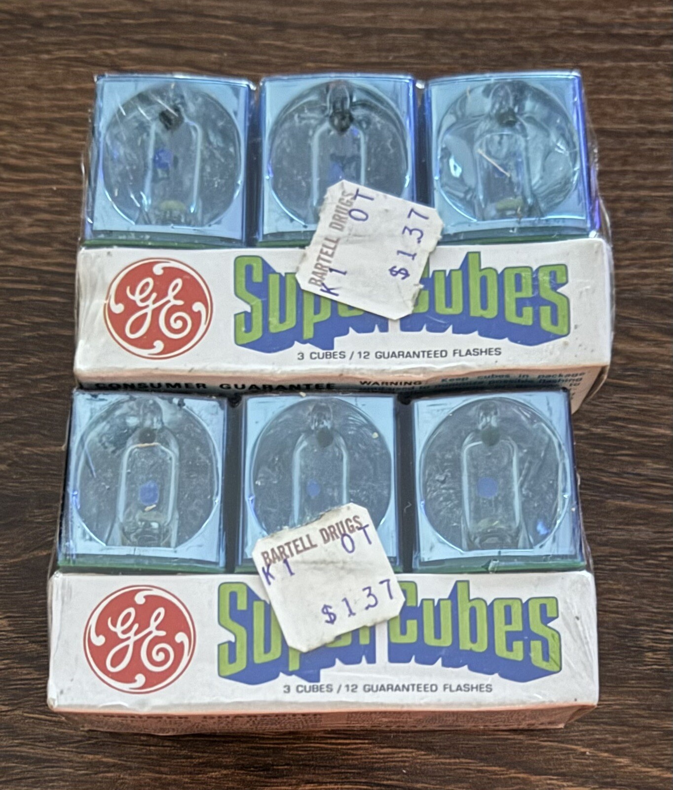 Vintage GE Flashcubes Original 2 Boxes Cubes, unopened,super cubes