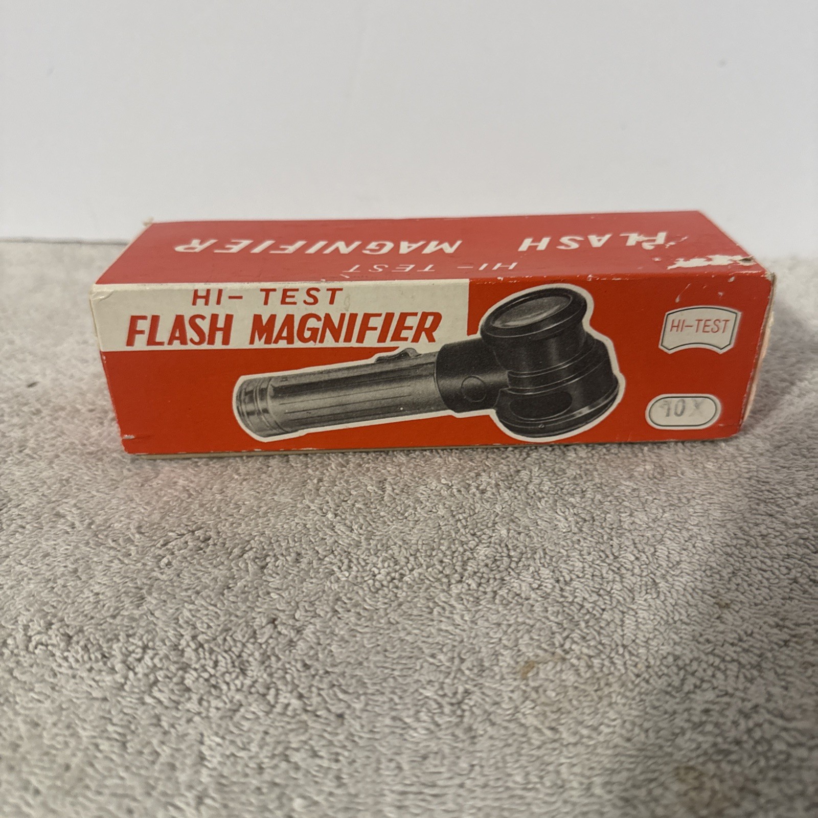 Vintage Hi-Test Flash Magnifier Loupe Viewer w/ Box Camera Photo Tool