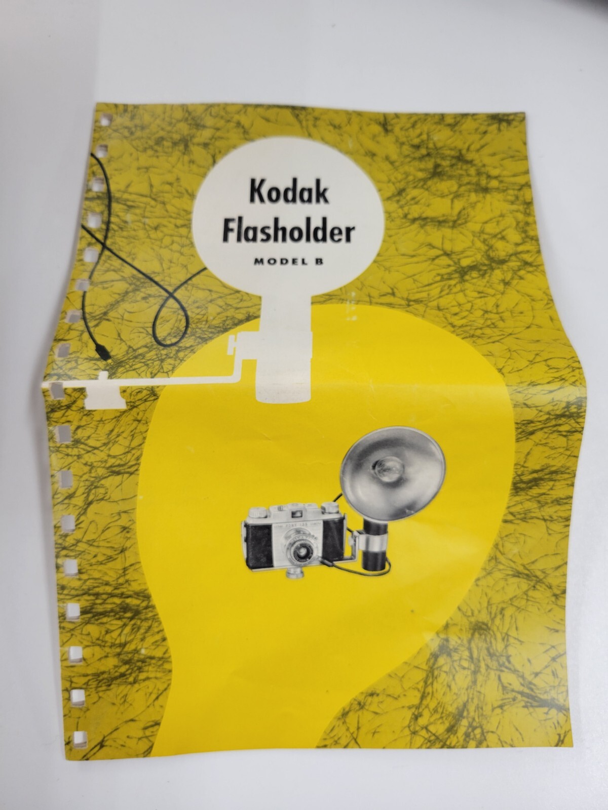 Vintage Kodak Flasholder Model B USA Original Box & Bracket 2 Way Flashguard