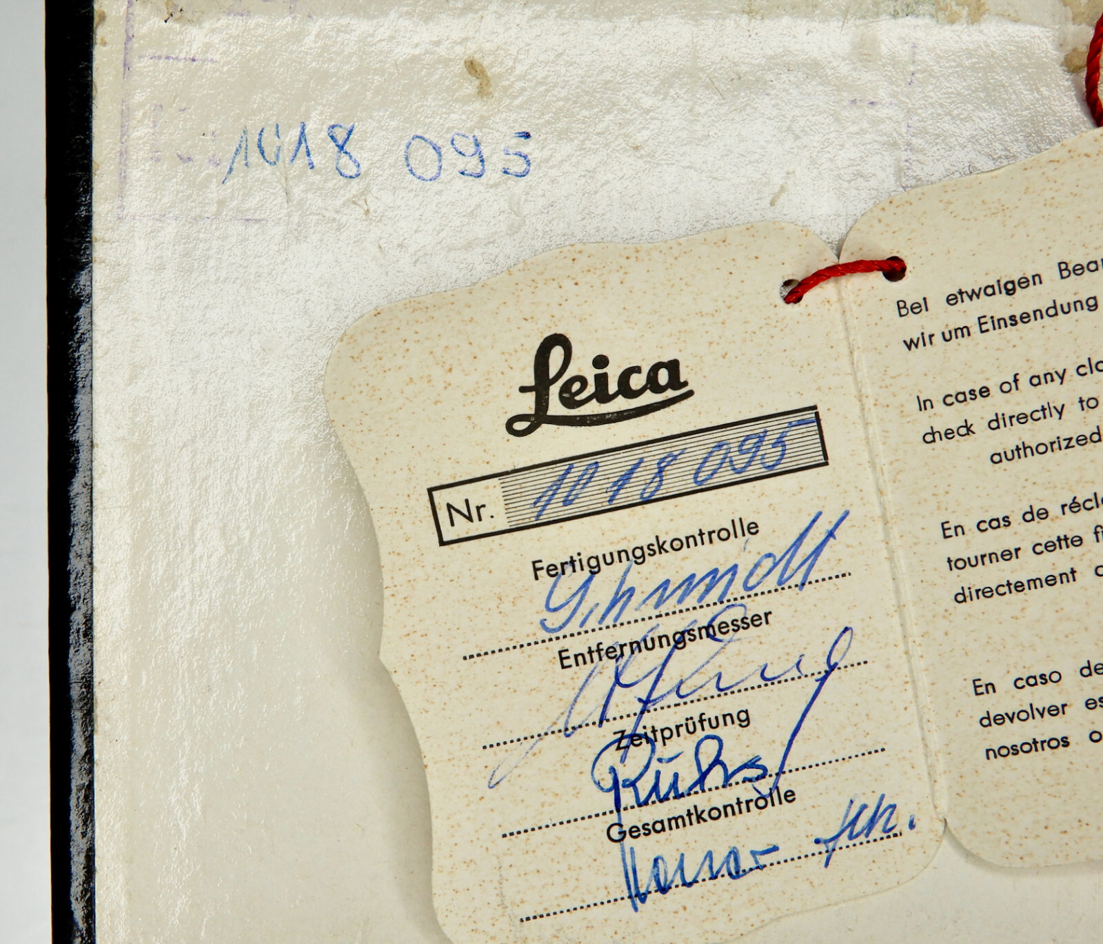 Leica Green Box for M2 #1018095
