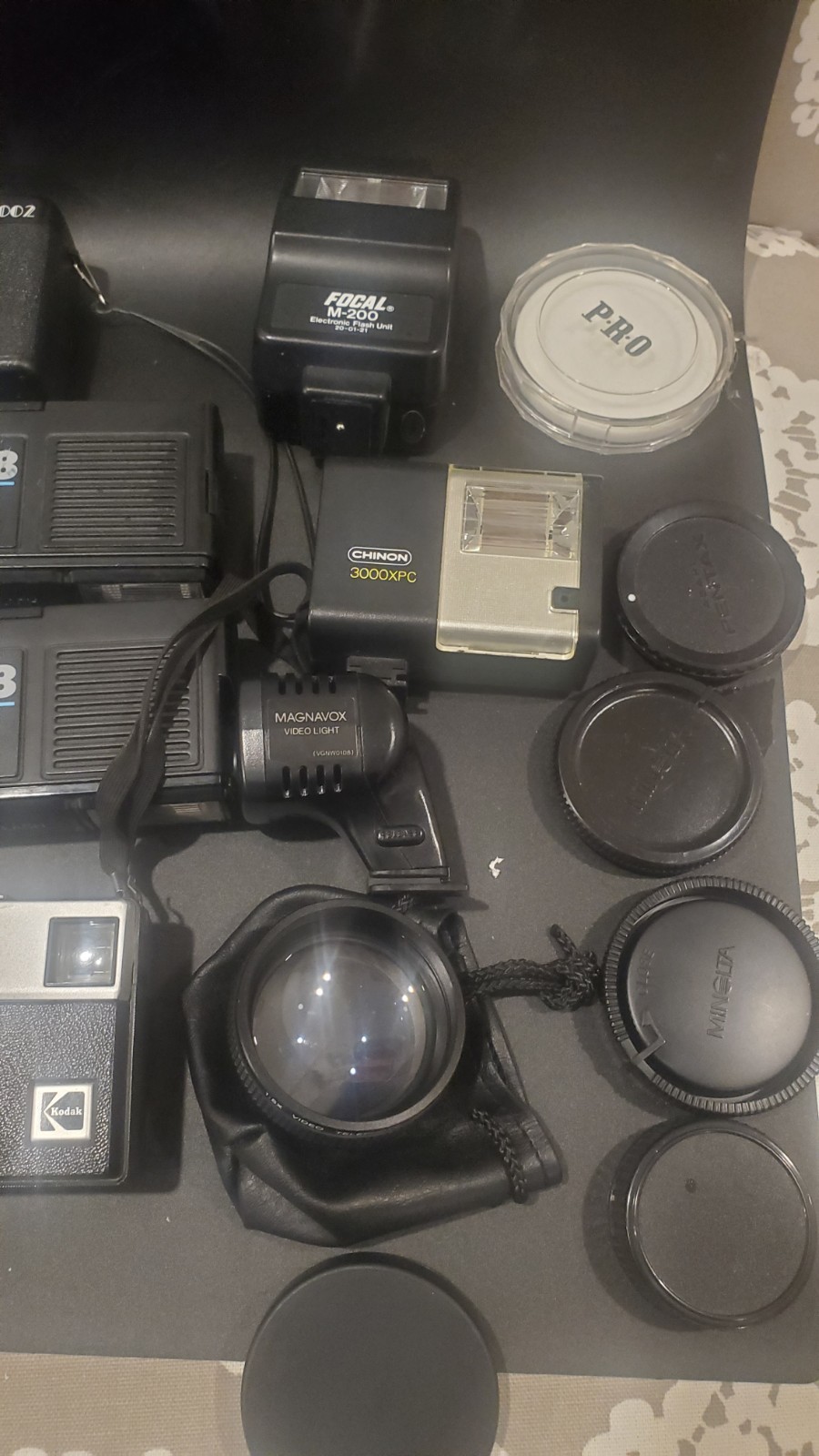 Lot Of Film Camera Photography Accessories Camera Lense Flash