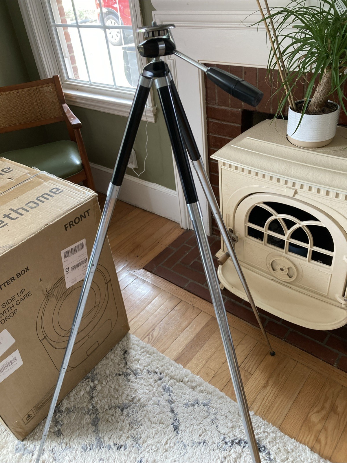 Vtg P&B Ponder Best Camera Tripod Model 99 10”-48″ Adjustable Height Telescoping