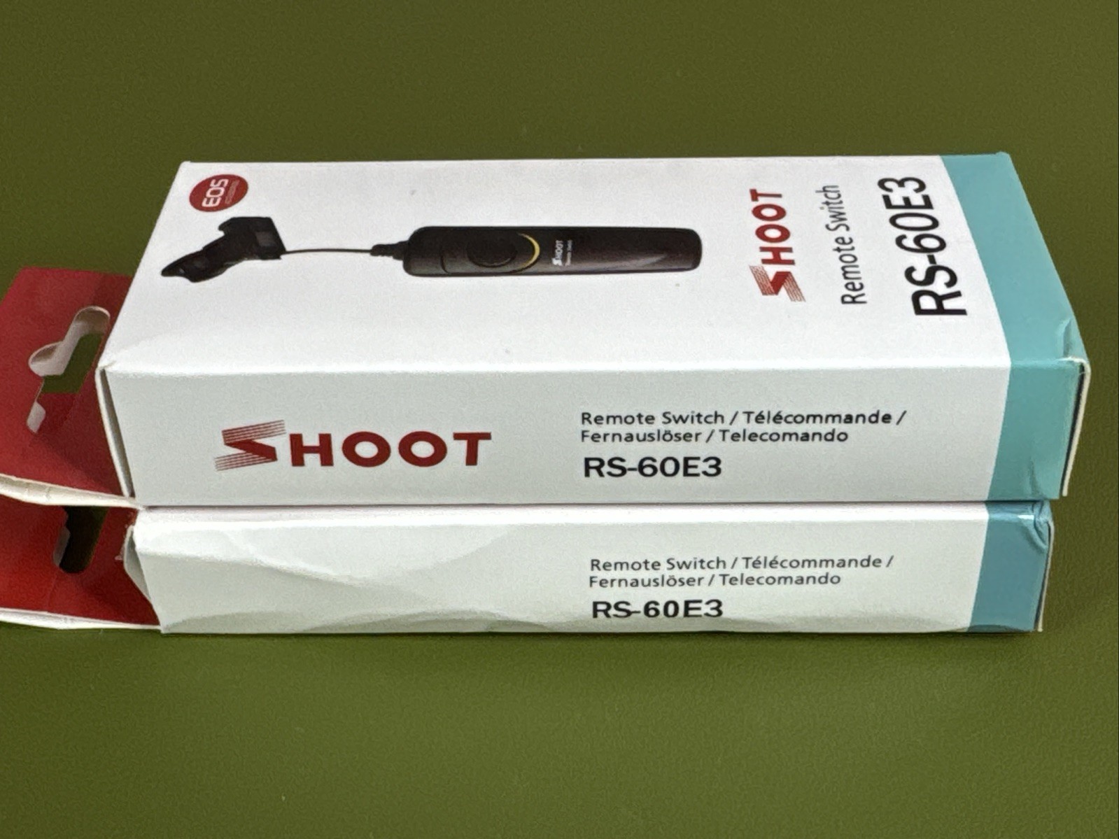 lot of 2 new SHOOT RS-60E3 Remote Shutter Release for Canon EOS
