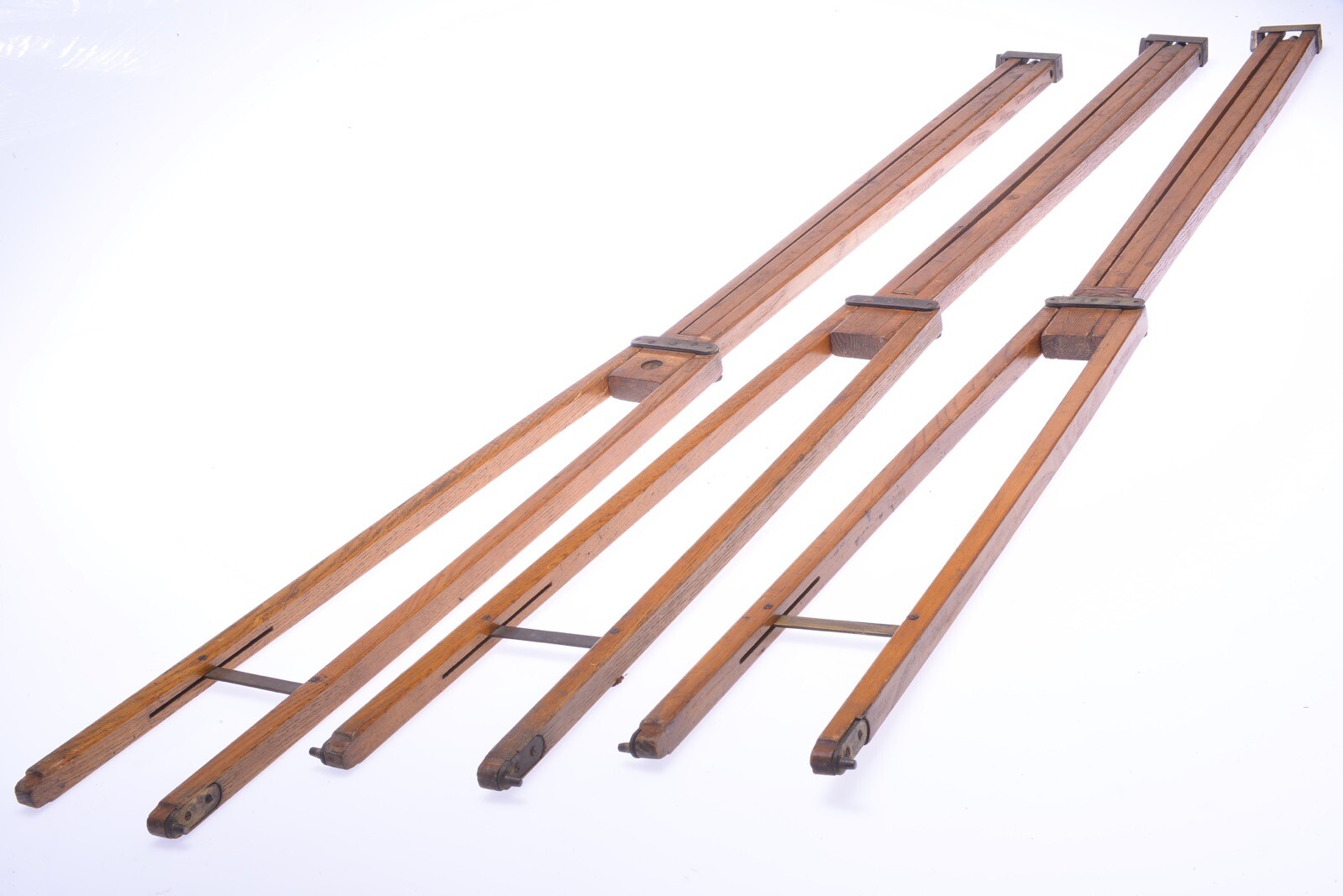 ✅ ANTIQUE WOOD TRIPOD 144CM, 56.69″ THORNTON? ROSS? LANCASTER? FIELD CAMERAS