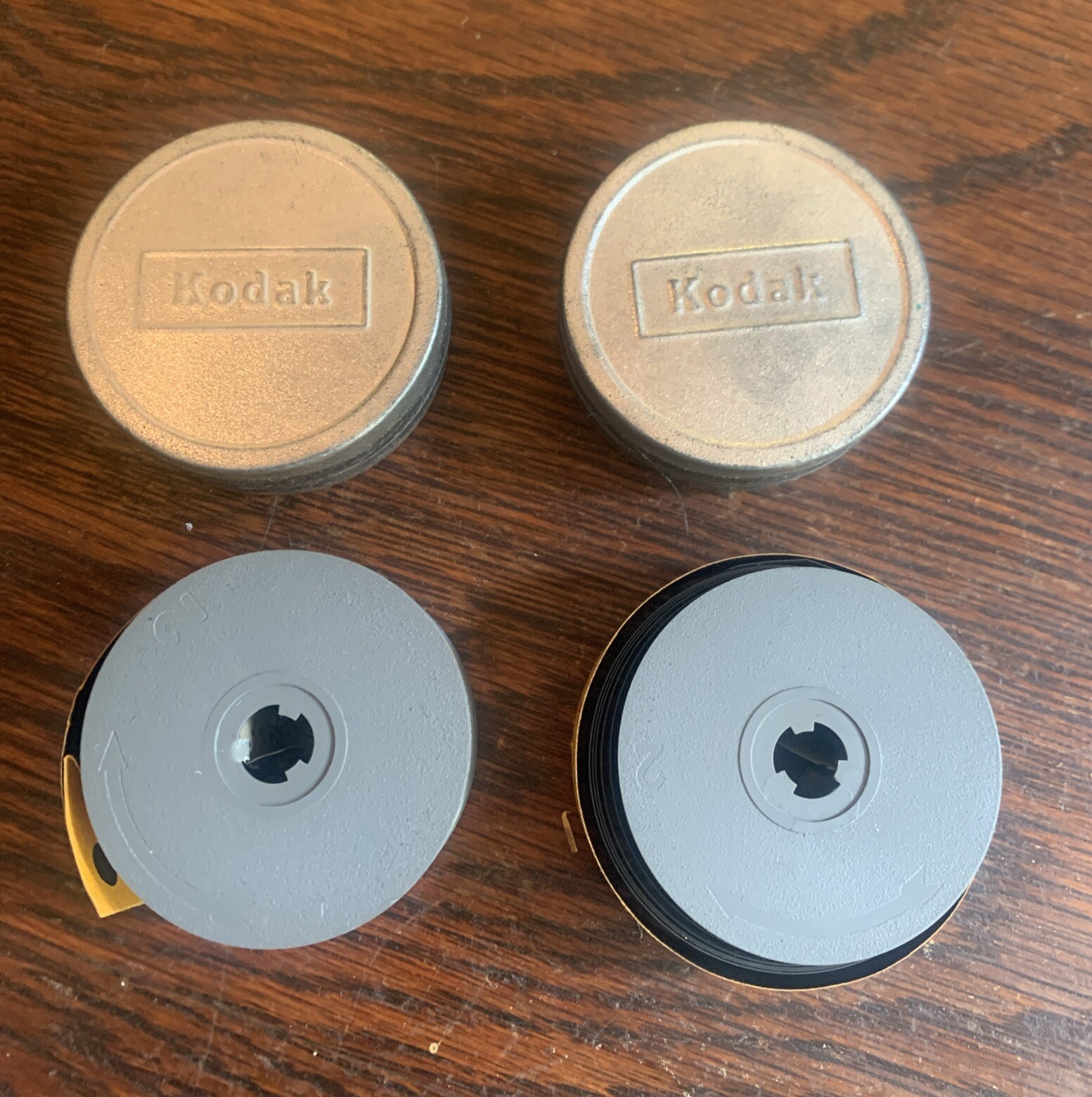Vintage Set Of 2~ 1 Unused Kodak 16mm Film & Tin Canisters, 1 Used~ Marked R-140