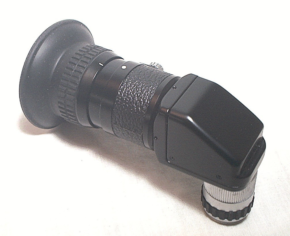 2 SUPER CLEAN NIKON F RIGHT ANGLE FINDERS : LARGE DR-3 & SMALL VERSION BOXED