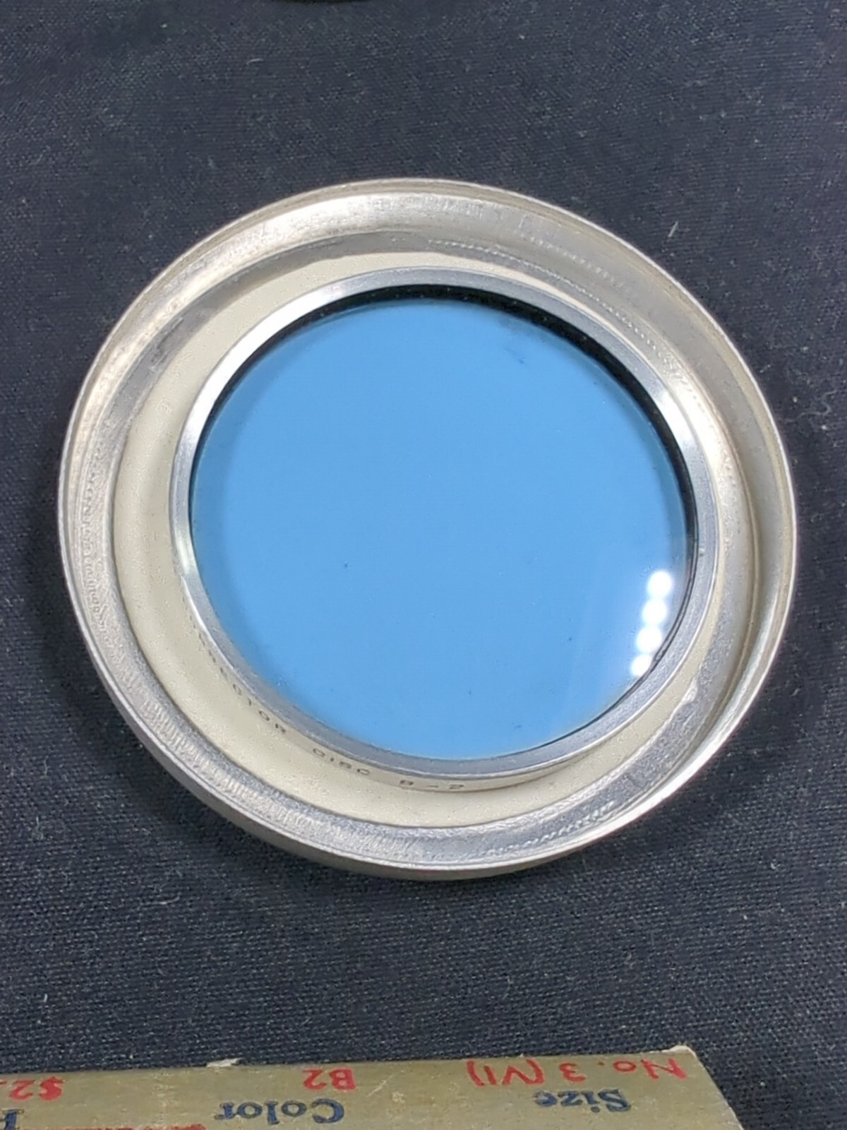 Vintage HARRISON CORRECTOR DISC No. 3 VI B-2 C-1/2 Camera Lens Disc Duraline