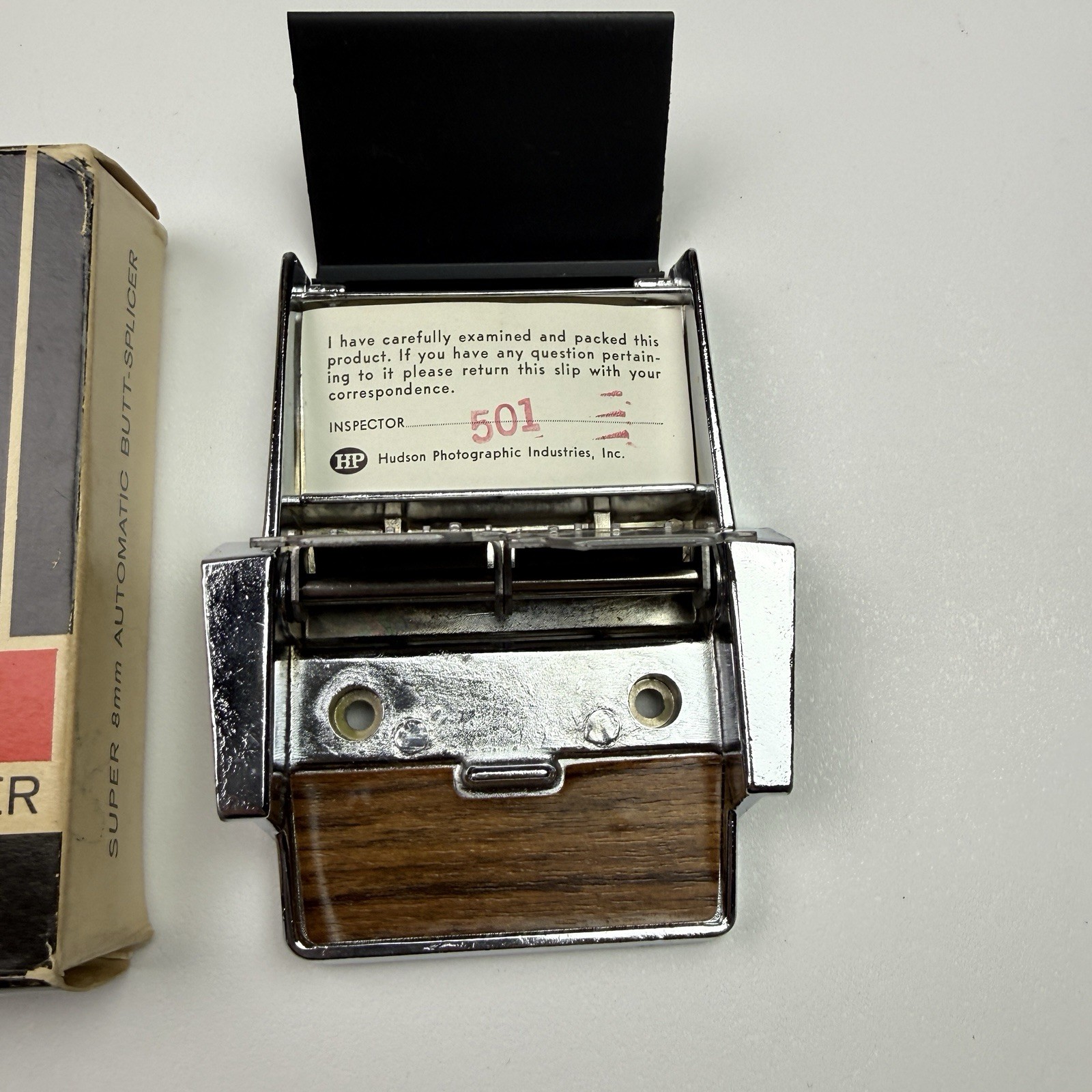 HIP Hudson Photographic Automatic Butt Splicer Movie Film Editor Quik Splice 8mm