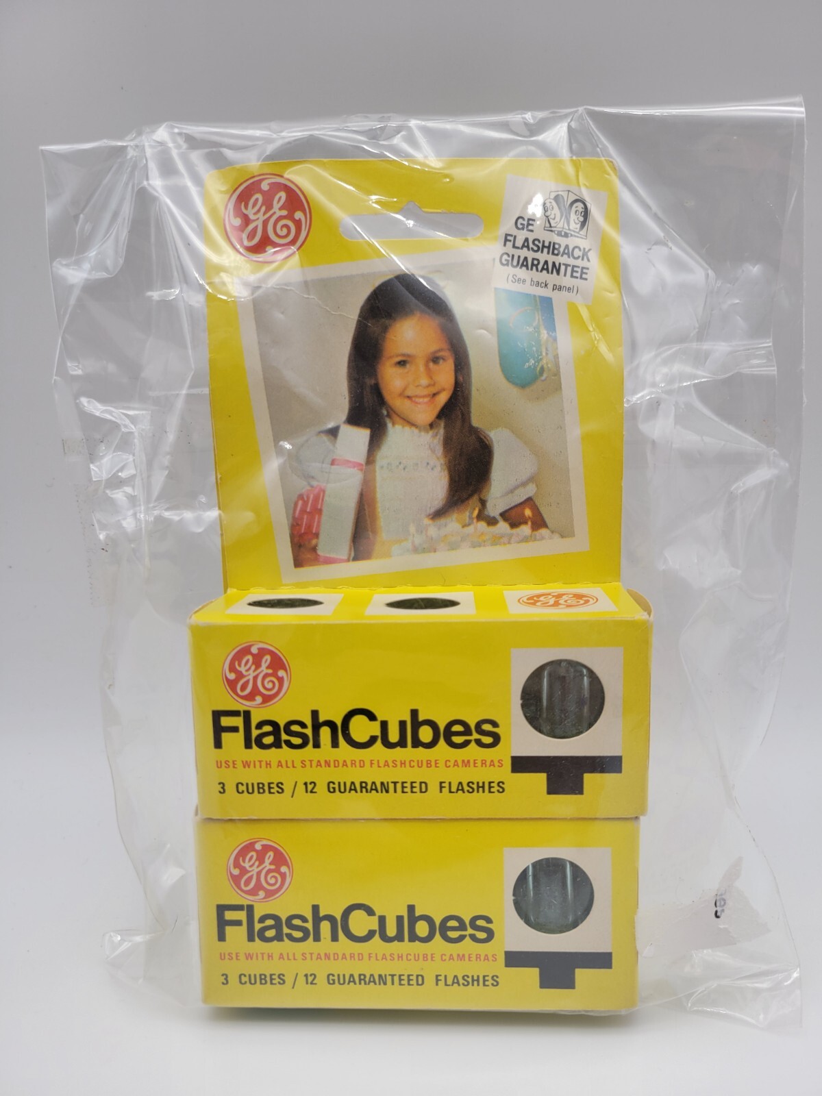 Lot of 6 (2×3pk) General Electric GE Flashcubes NEW Camera Photo VTG 24 Flashes!