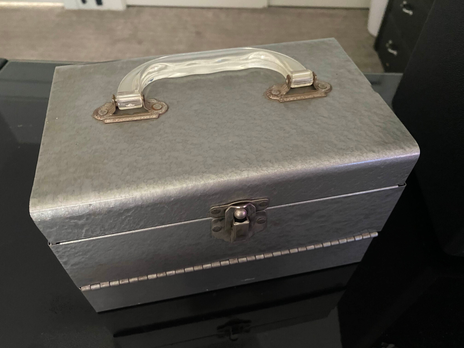 Vintage 8mm Film Canister Reel Case With 12 EMPTY Reel Canisters
