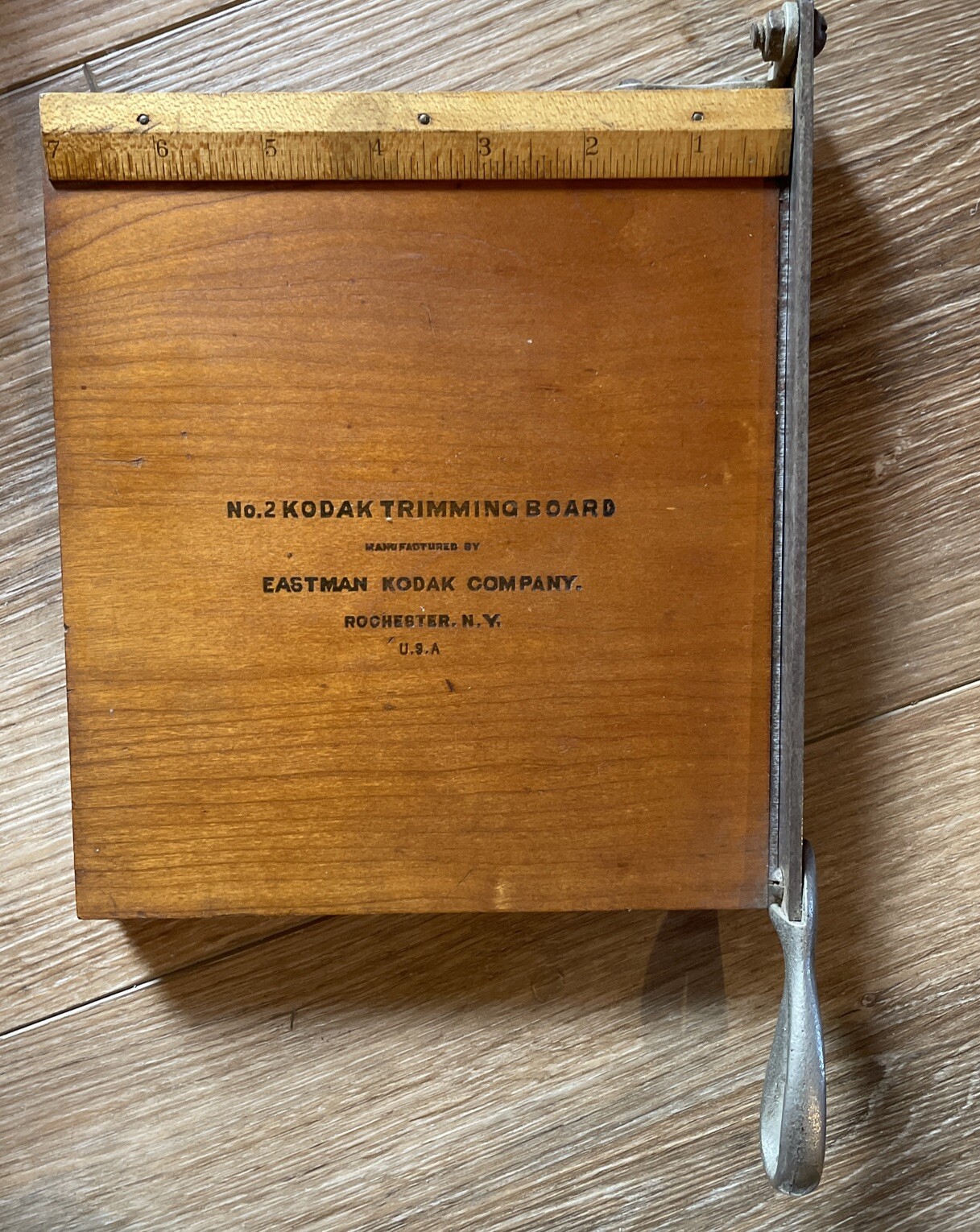 Vintage Eastman Kodak No. 2 Wood Trimming Board Rochester New York