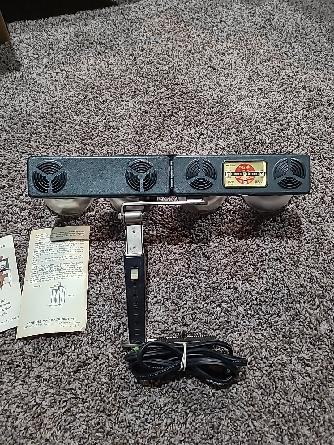 Working Vintage MOV-E-LITE by ACME-LITE