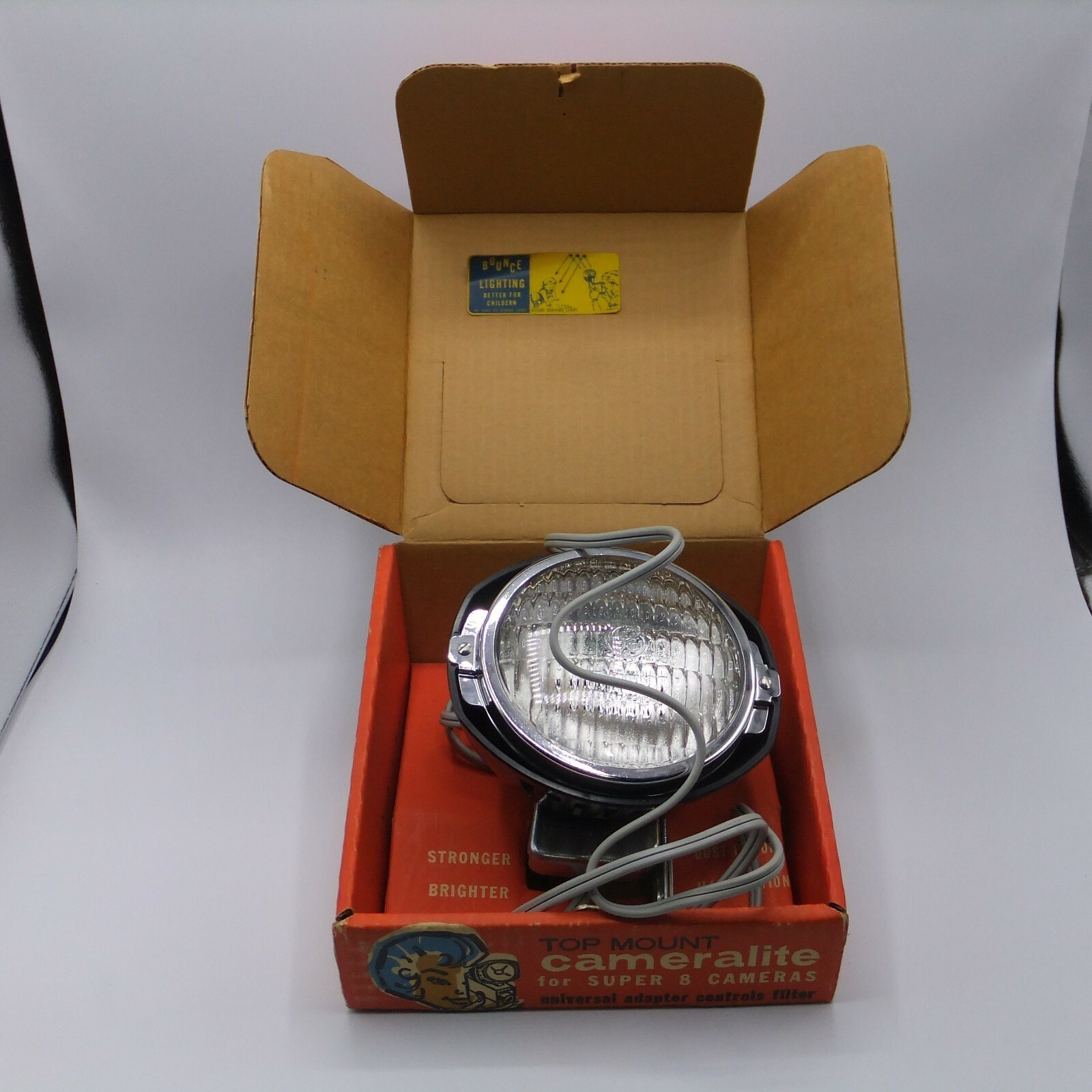 Cameralite General Electric Top Mount Light for Super 8 Cameras Acme Lite 91-DWA