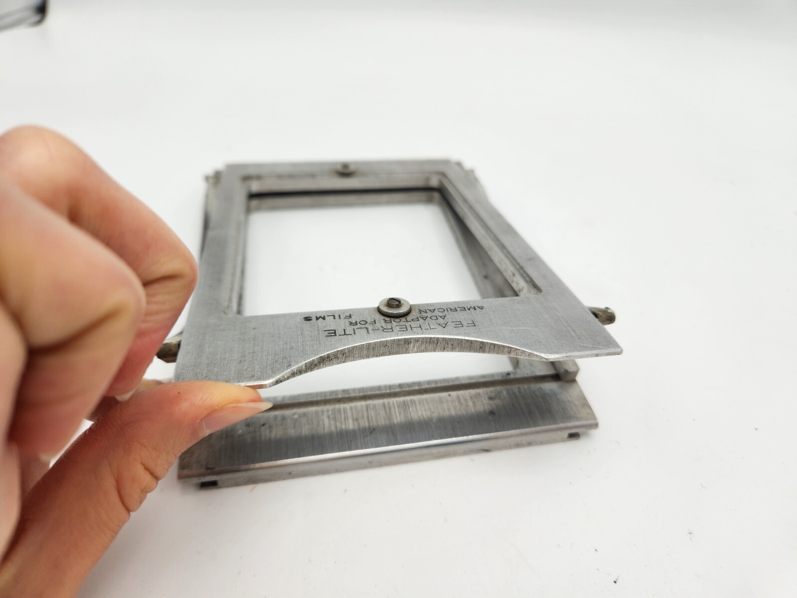 Vintage Feather-Lite Adapter for American Films Hollywood Photo Co. 3 1/4×4 1/4″