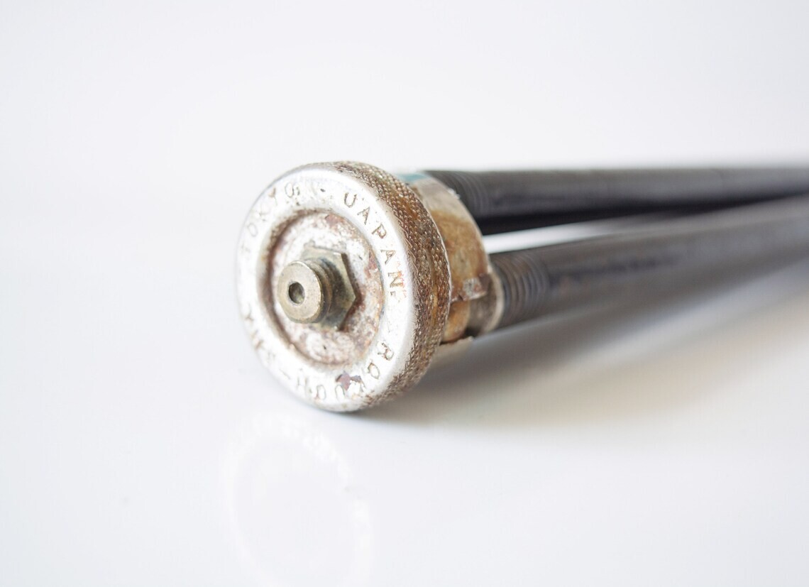 vintage camera tripod Copper tripod by Rokuoh Sha industrial tripod retro tripod