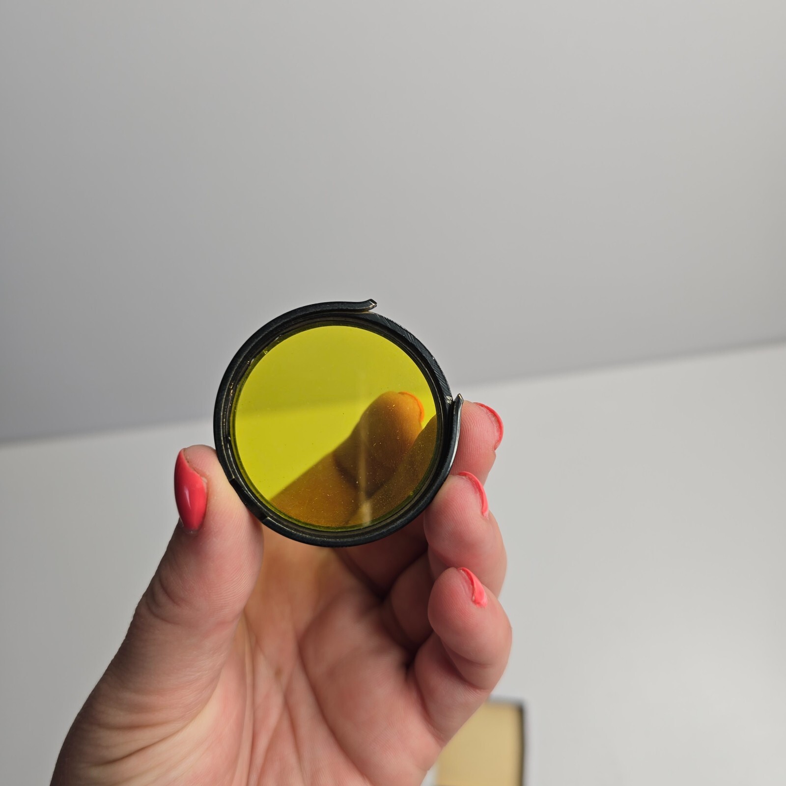 Vintage Optochrom Ecron Light Filter #1 Yellow Size 39-43