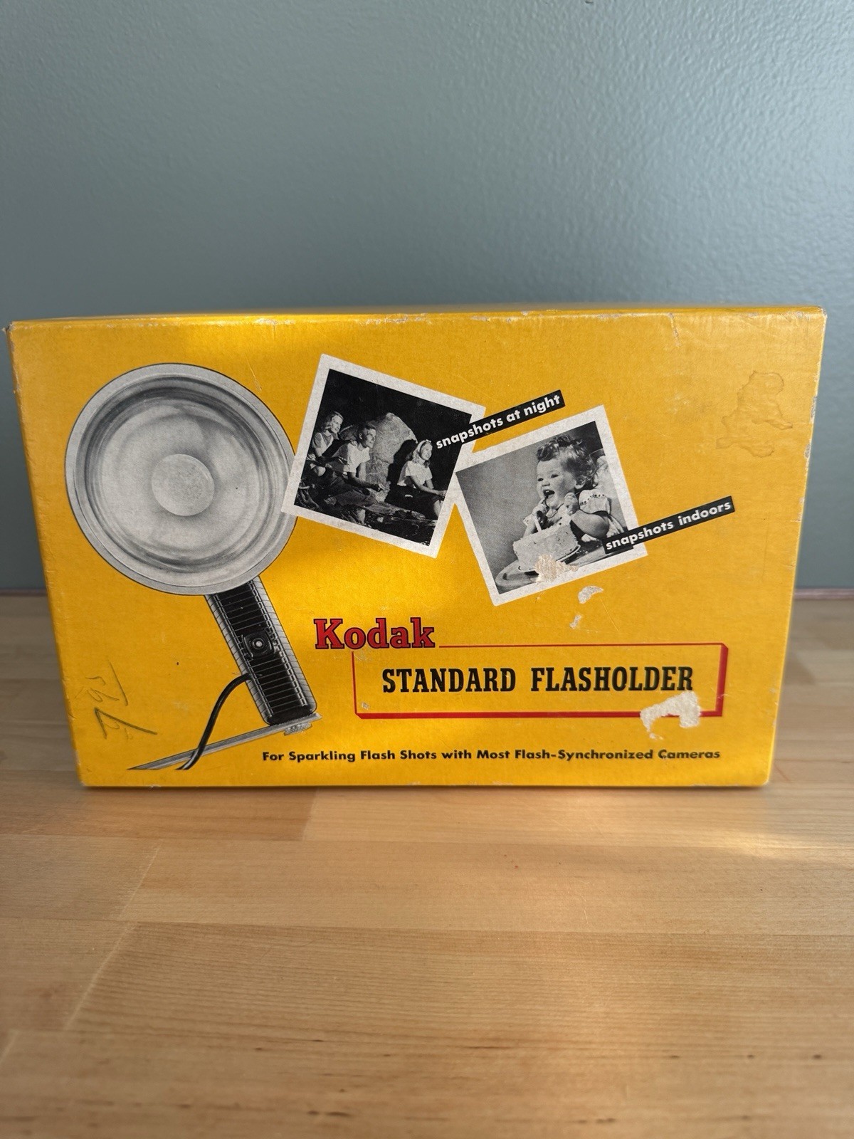 Vintage Kodak Standard Flasholder w/ Original Box Flashguard & Bracket