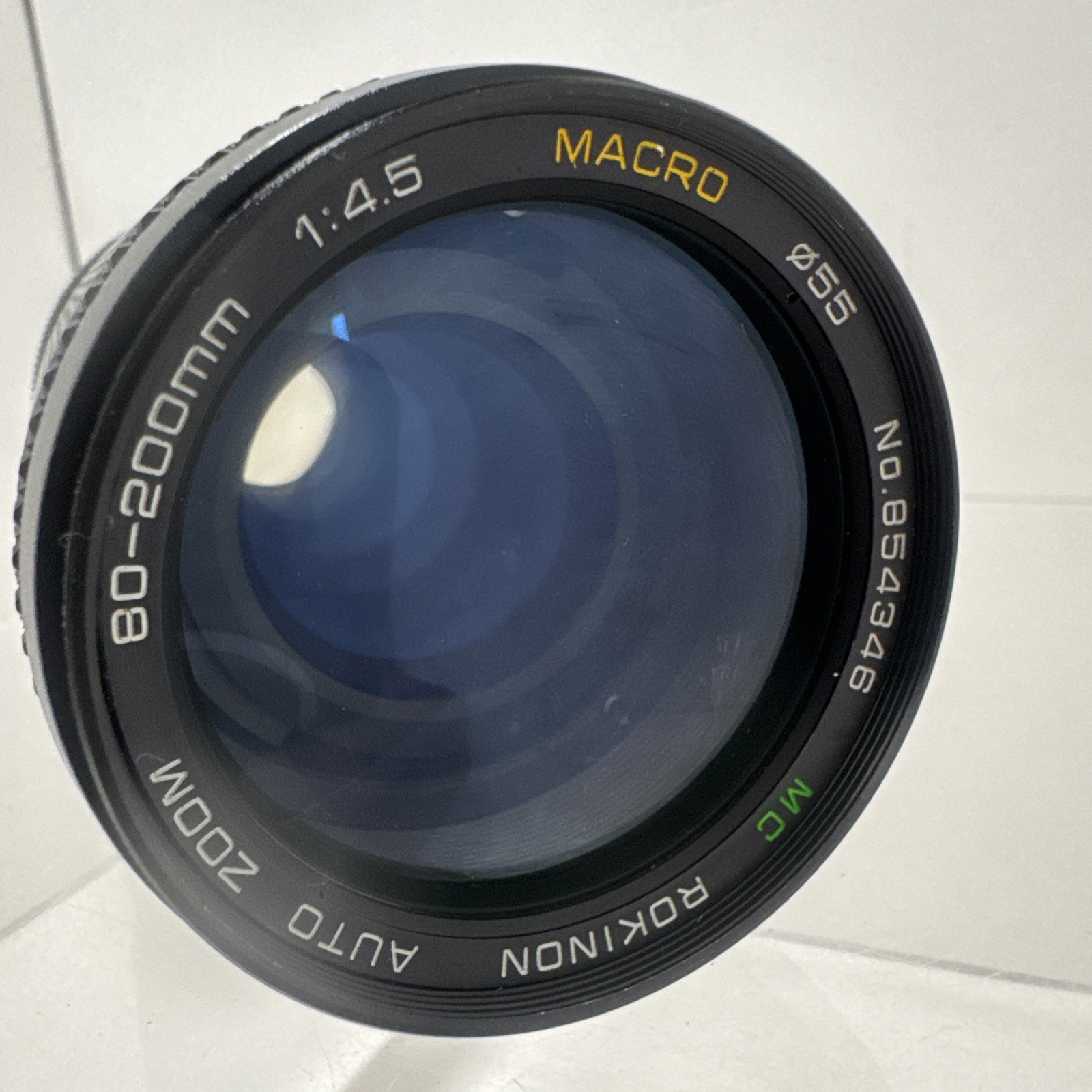Vintage Rokinon No. 854346 MC 80-200mm 1:45 Macro Auto Zoom Lens