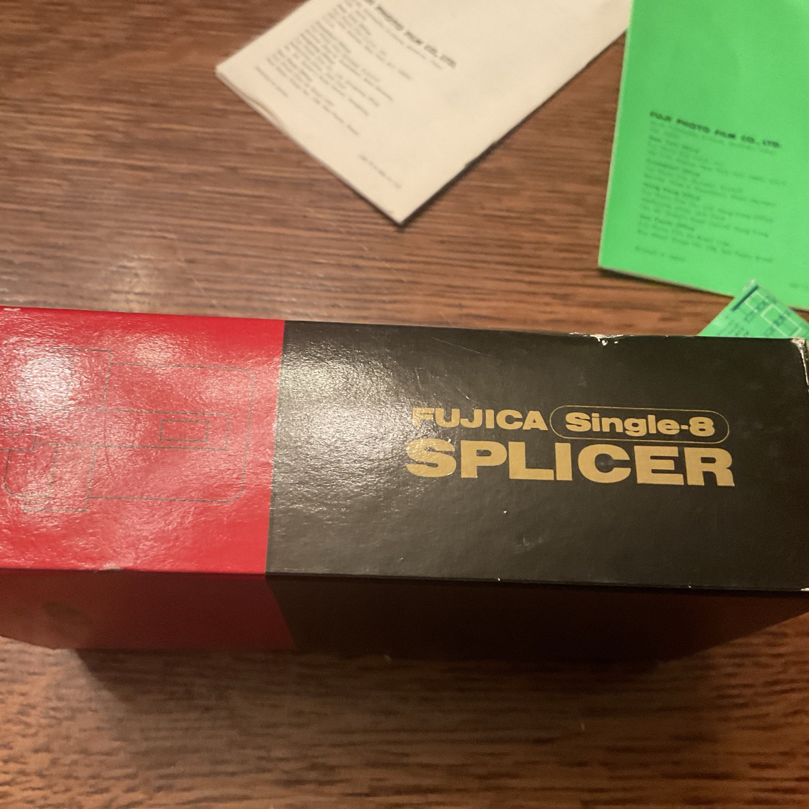 Vintage Fuji Fujica Single-8 Film Splicer Roll Type w/Box Instructions Japan