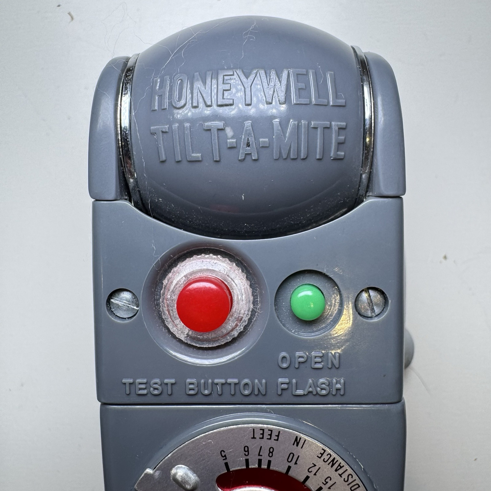 Vintage Honeywell Photo TILT-A-MITE Camera Flash Unit Collapsible Fan NOS & Case