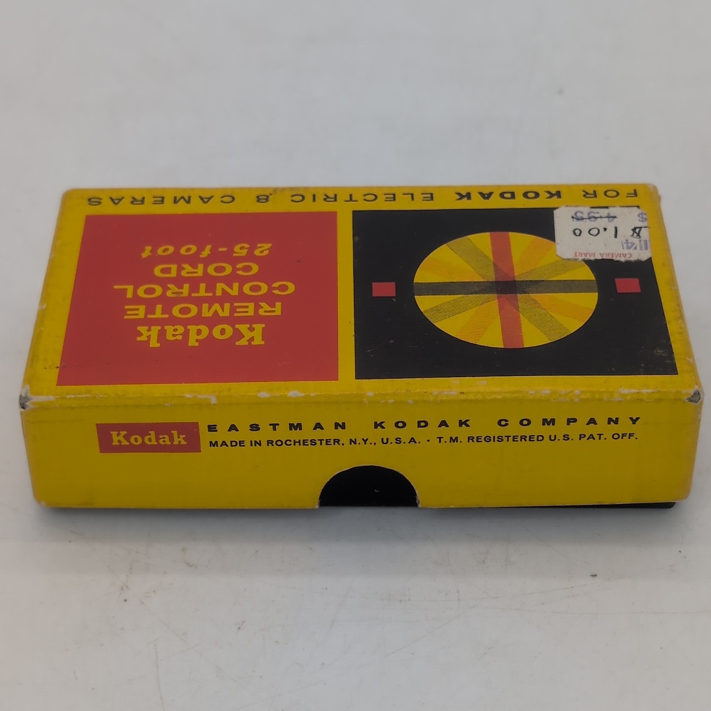 Kodak Remote Control Cord D351, 25 Foot, for Electric 8 Camera Original Box Vtg