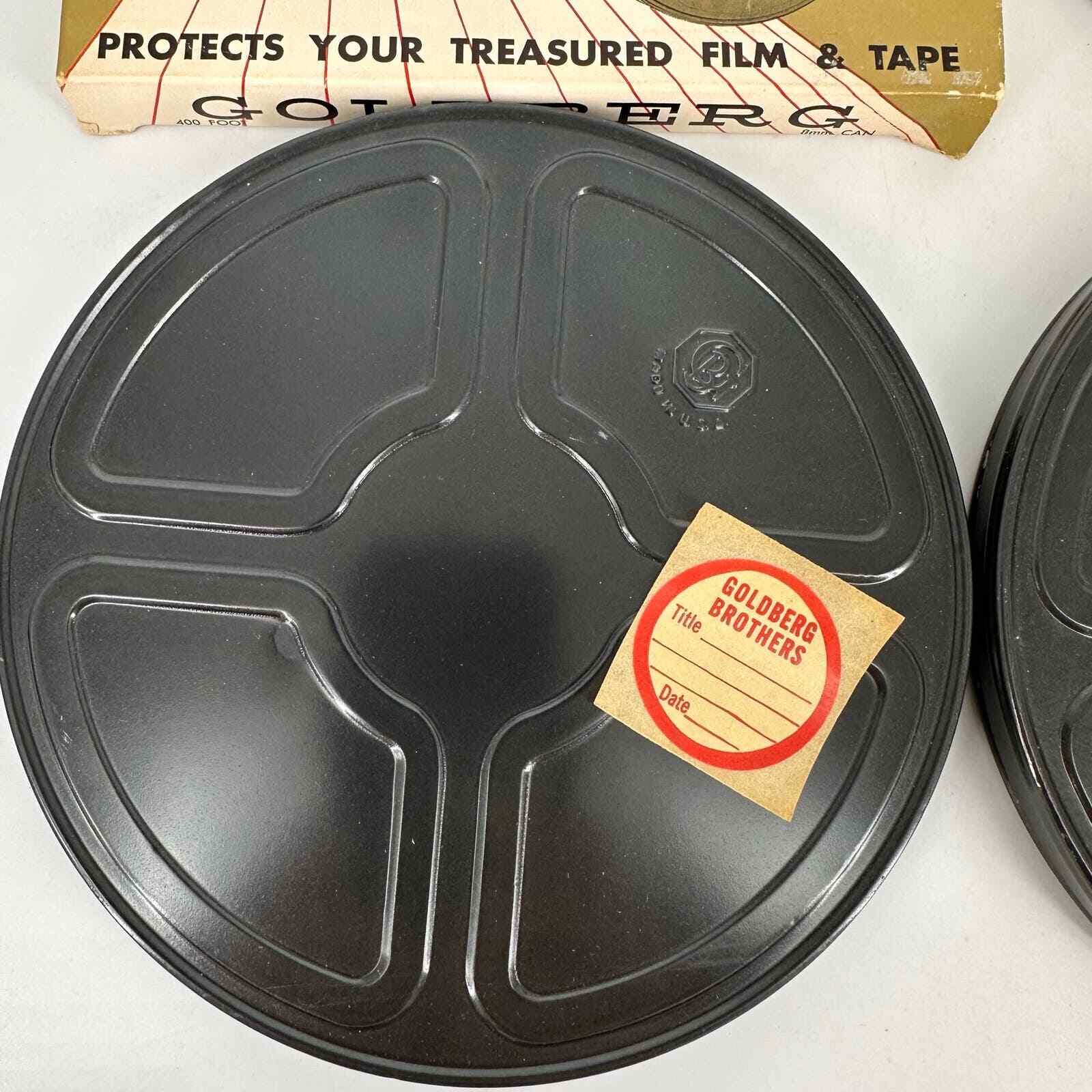 3 Goldberg dustproof cans 8 mm super 8 400 ft NOS NEW