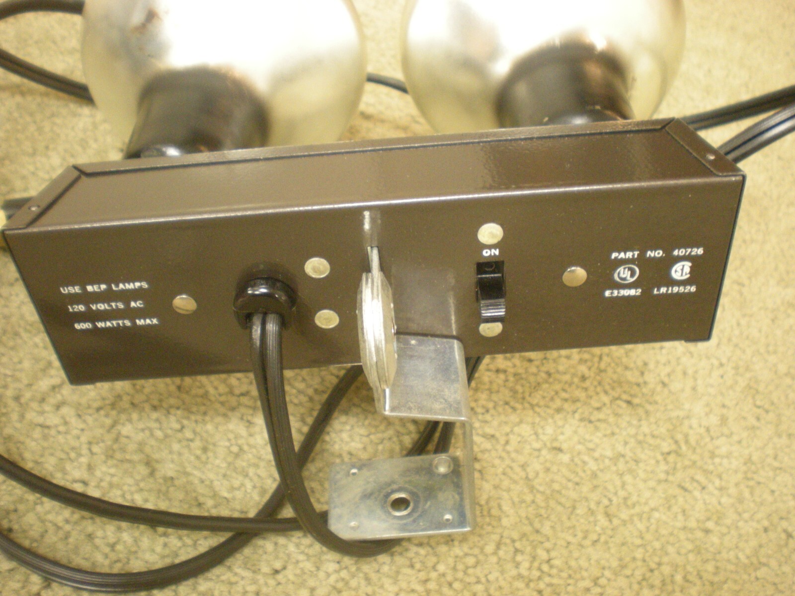 Vintage Bell & Howell Indoor Flood Light Bar Lamp For Movies TESTED WORKS