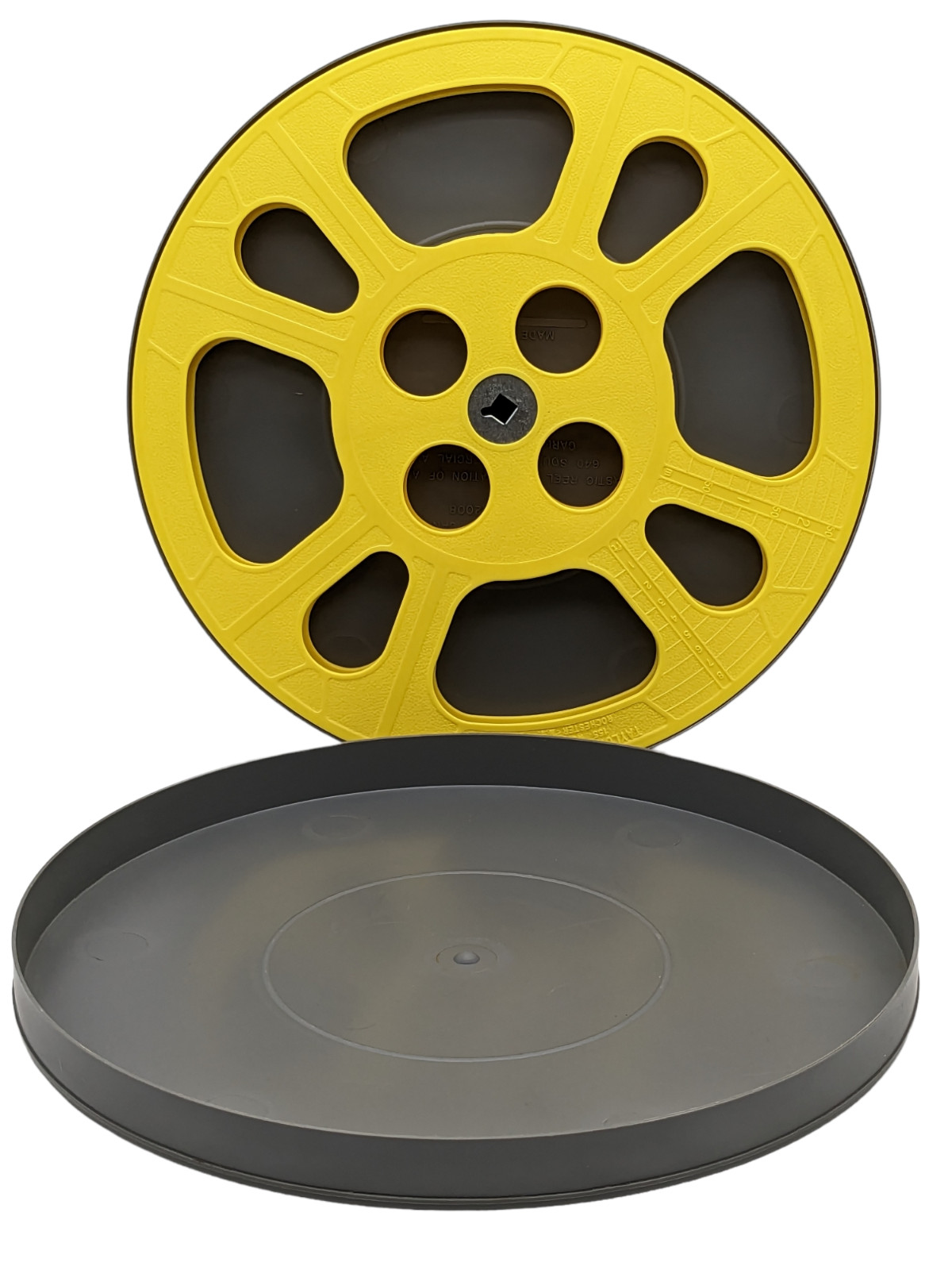 Original PlioMagic Plastic Film Can Cat No 22008 with Empty 10 1/2″ Reel-Used