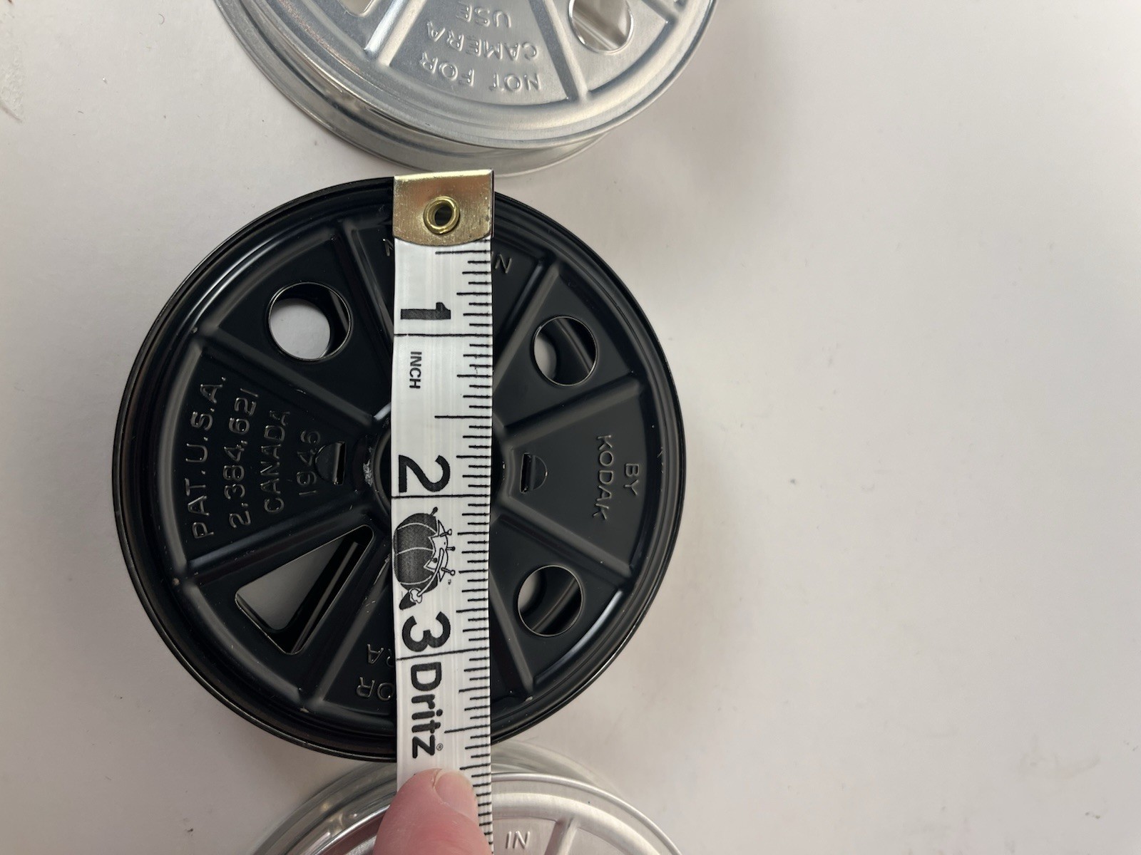 Vintage Kodak 3-5/8″ Aluminum 16mm Film Reel – 1946