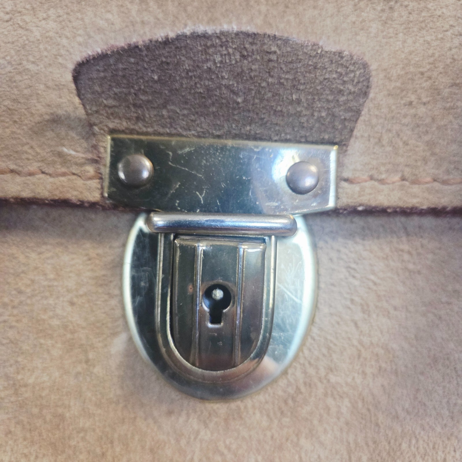 Vintage RAMROD Suede Leather Camera Bag 12×8.5×6 Made USA Cowhide Field Case
