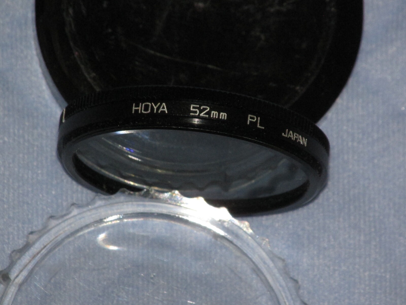 Camera Lens-Filter ~ HOYA 52mm PL ~ Polarizing~ Plastic Case~ Used~ Japan