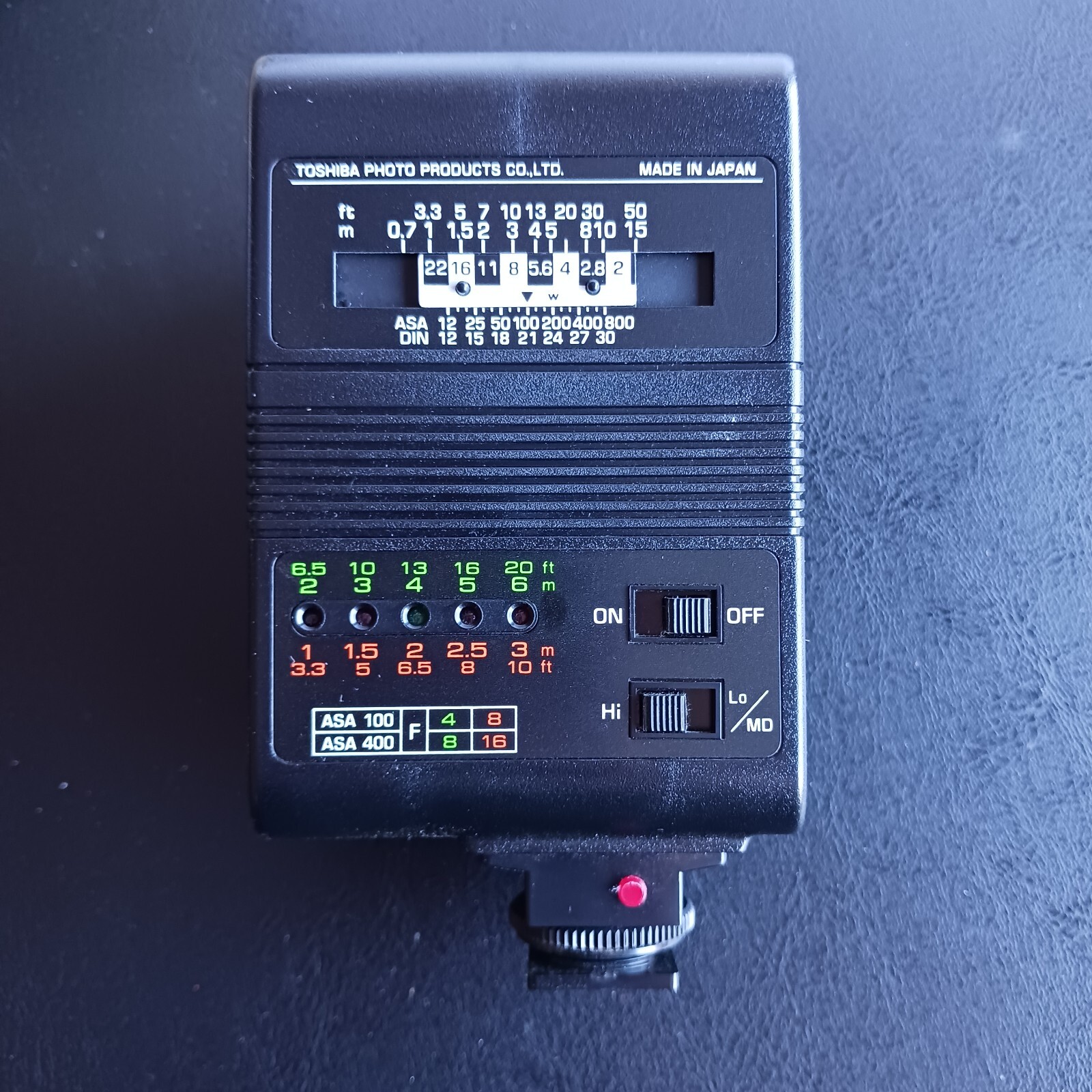 Toshiba Electronic Flash ES-25L With Manual and Original Box Untested