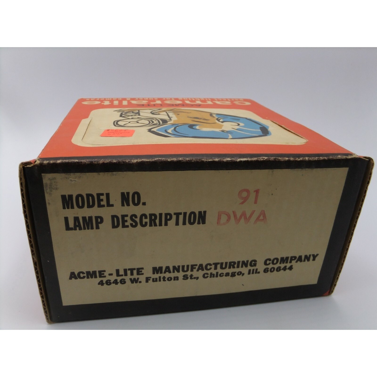 Cameralite General Electric Top Mount Light for Super 8 Cameras Acme Lite 91-DWA