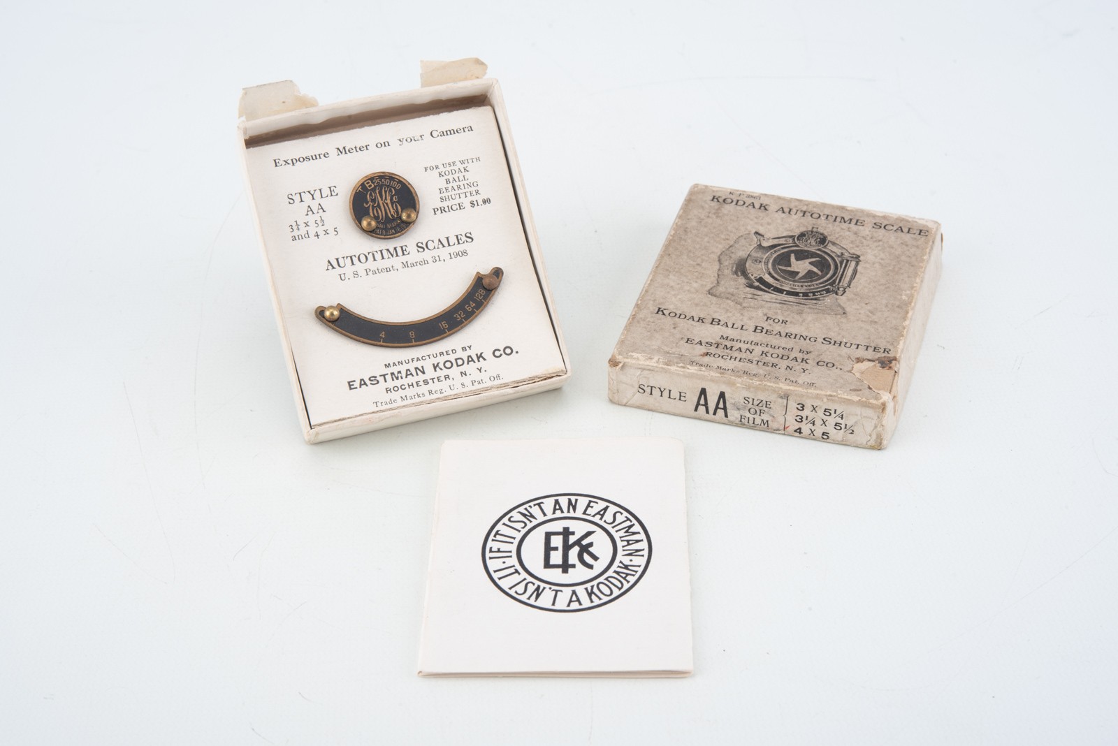 Kodak Autotime Scale Style Type AA for Ball Bearing Shutter in Box MINT V12