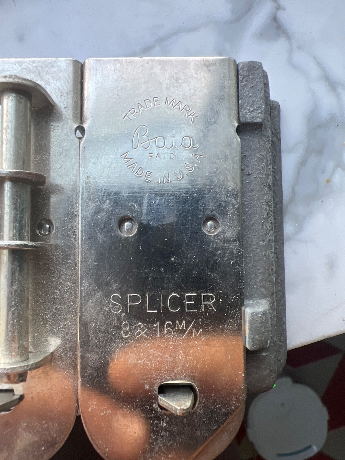 Vintage Baia 8-16mm film cutter/splicer (comes with instruction booklet)