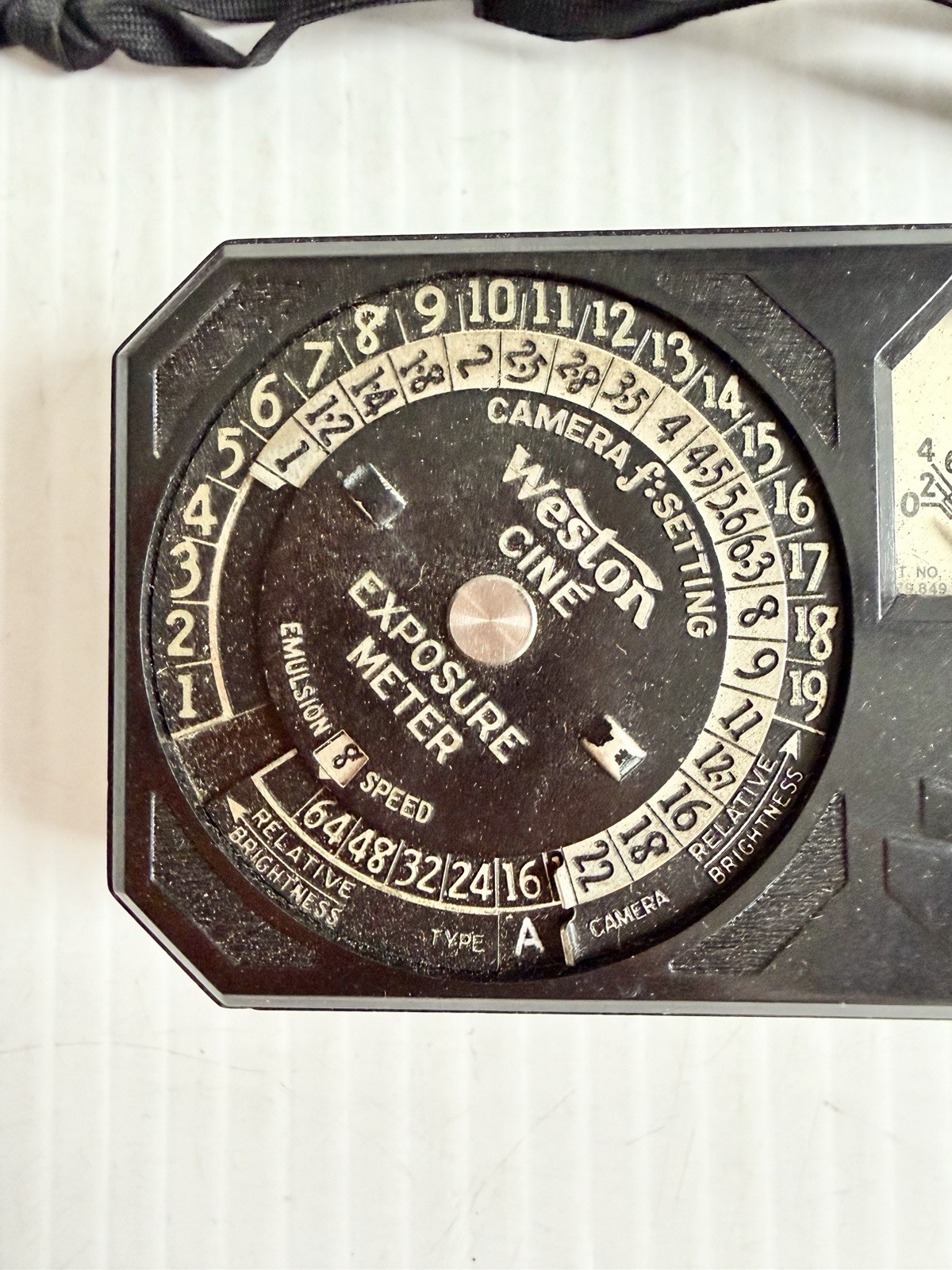Vintage Weston Cine Model 819 Exposure Light Meter with Box