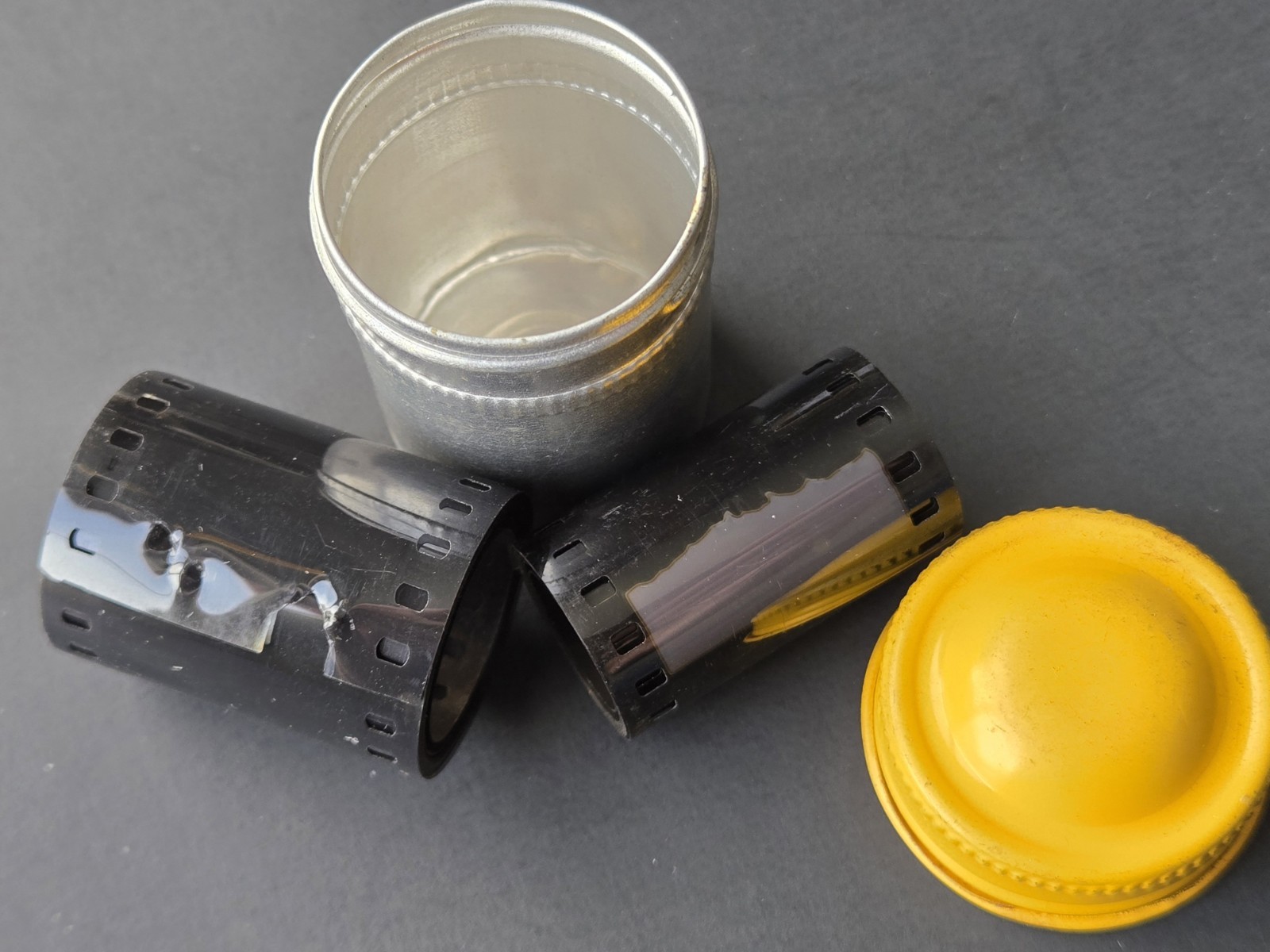 Vintage Film Tin Canister 4 in Eastman Kodak Co Rolls Tube Negatives Photography