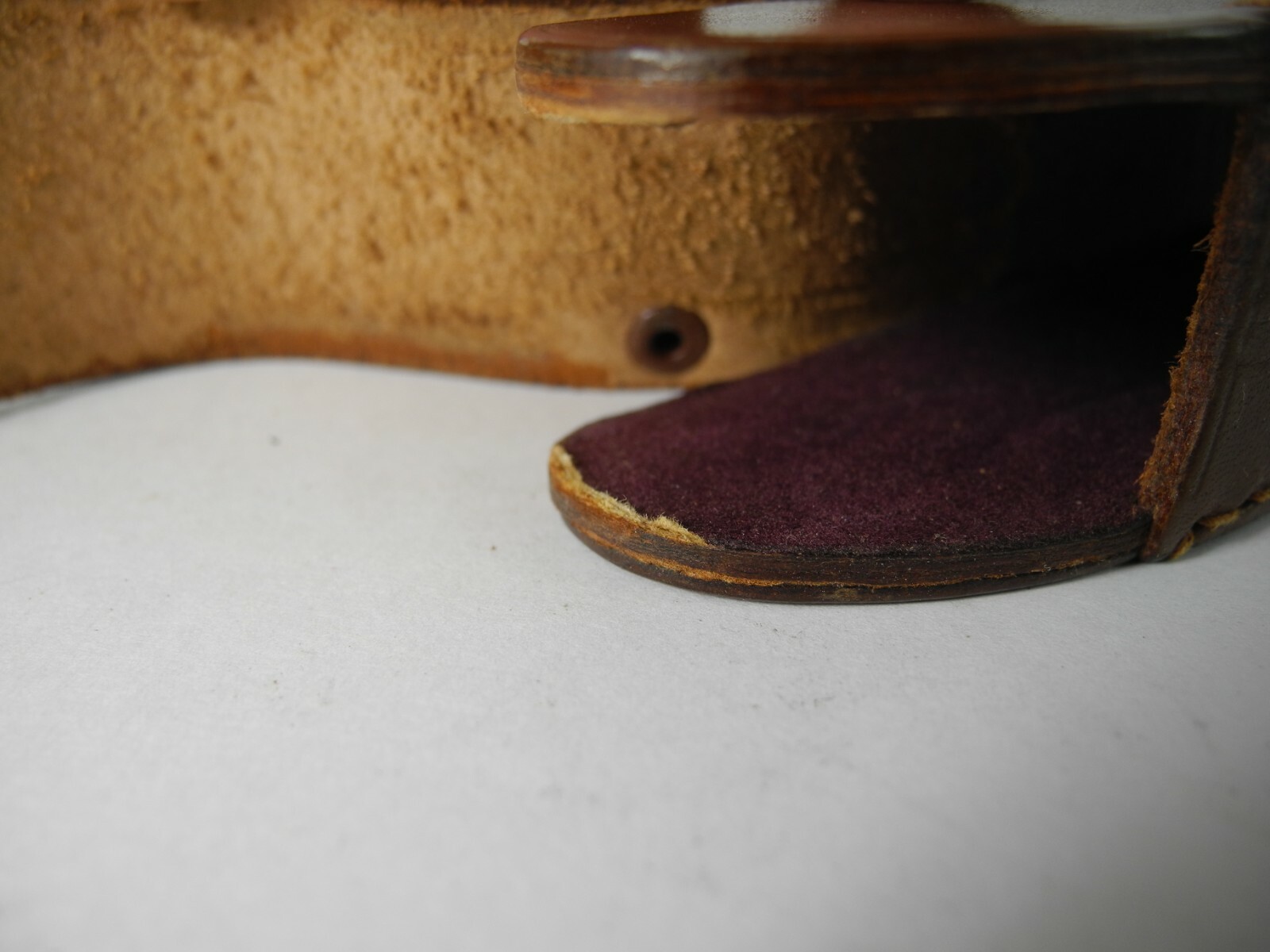 LEICA OR NIKON RANGEFINDER CASE BROWN LEATHER 1X1X3 INCHES HOOKS ON STRAP