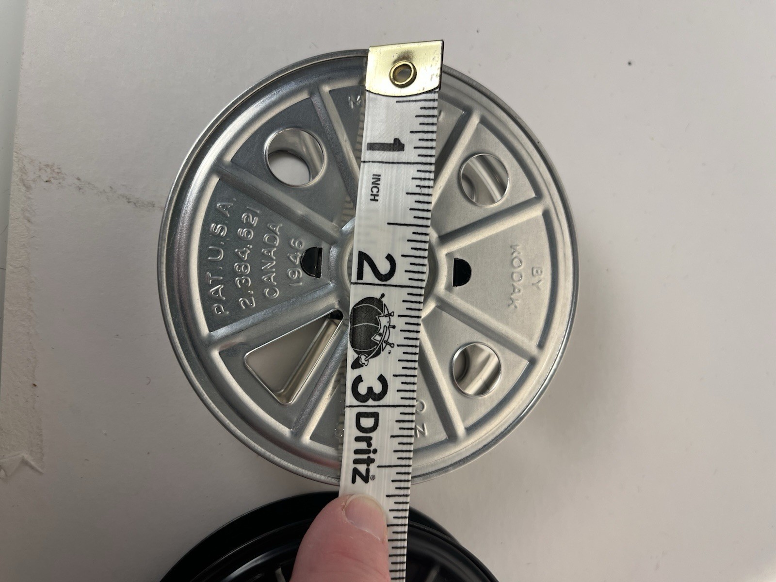Vintage Kodak 3-5/8″ Aluminum 16mm Film Reel – 1946