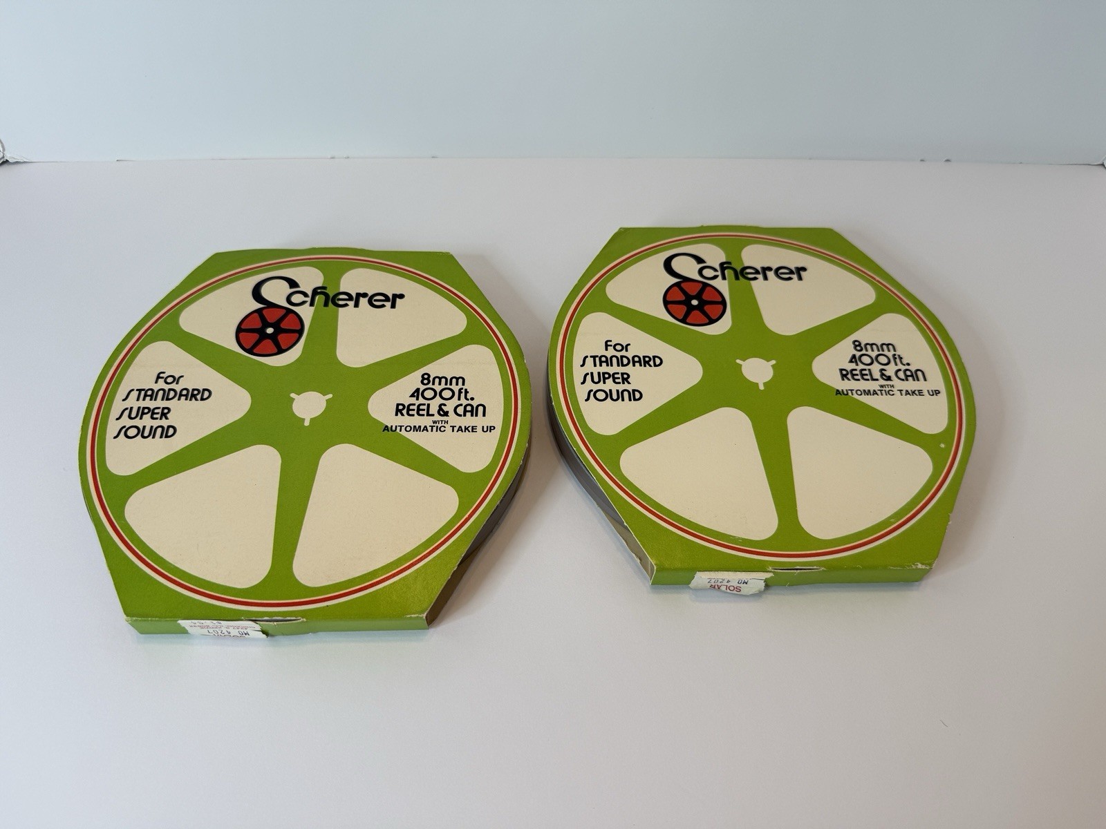 Scherer 8mm Metal Film Reels NEW OLD STOCK Film Reel And Can Set Lot Of 2