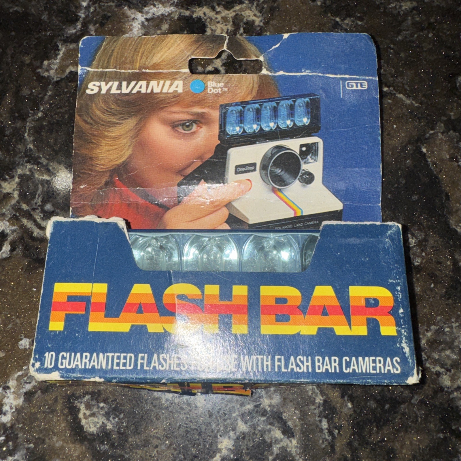 Vintage Sylvania Blue Dot Flash Bar Lot of 3 NOS Unfired Polaroid SX-70 OneStep
