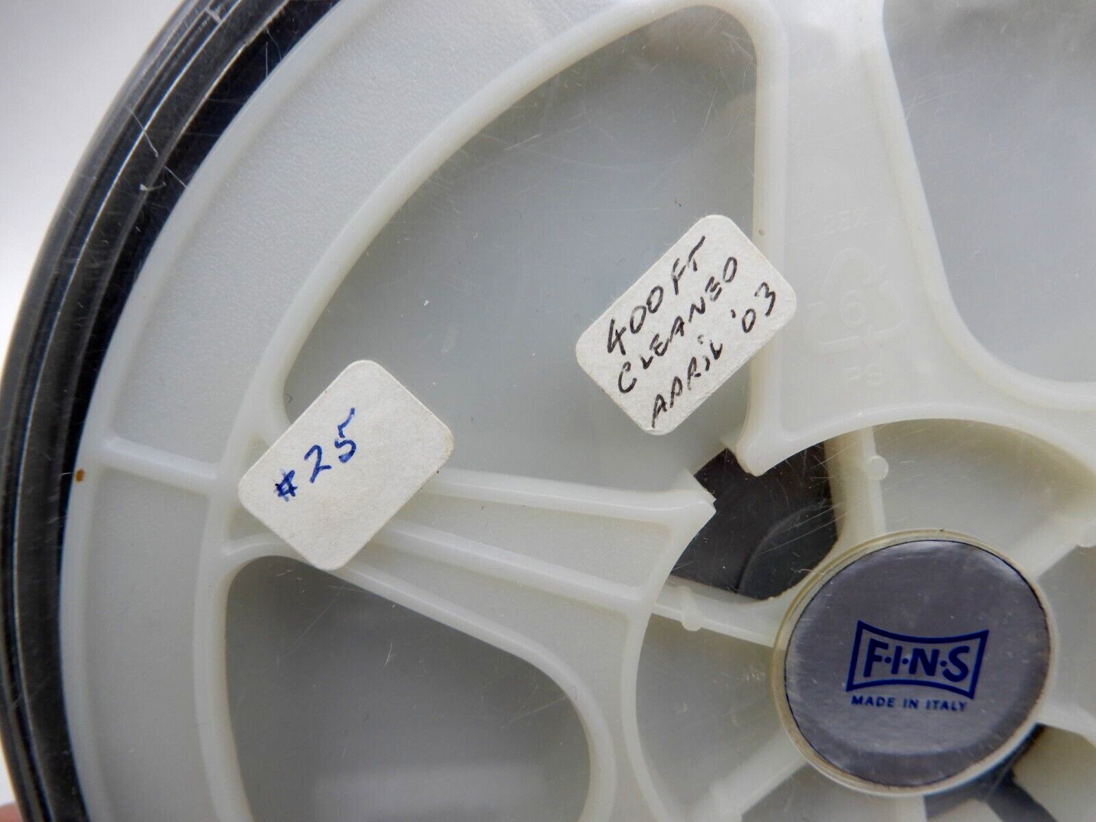 SET OF 2 VINTAGE SUPER 8MM FILM REELS WITH CASES BY FINS OF ITALY ~ 400 FEET